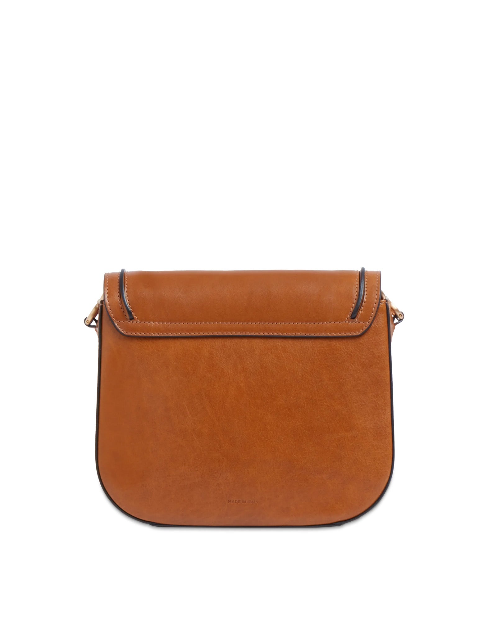 THE BRIDGE Luce Borsa in Pelle con Tracolla e Manico Gioiello Cognac