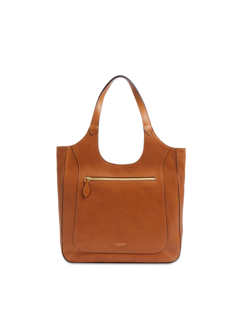 THE BRIDGE Luce Soft Borsa Hobo in Pelle Cognac