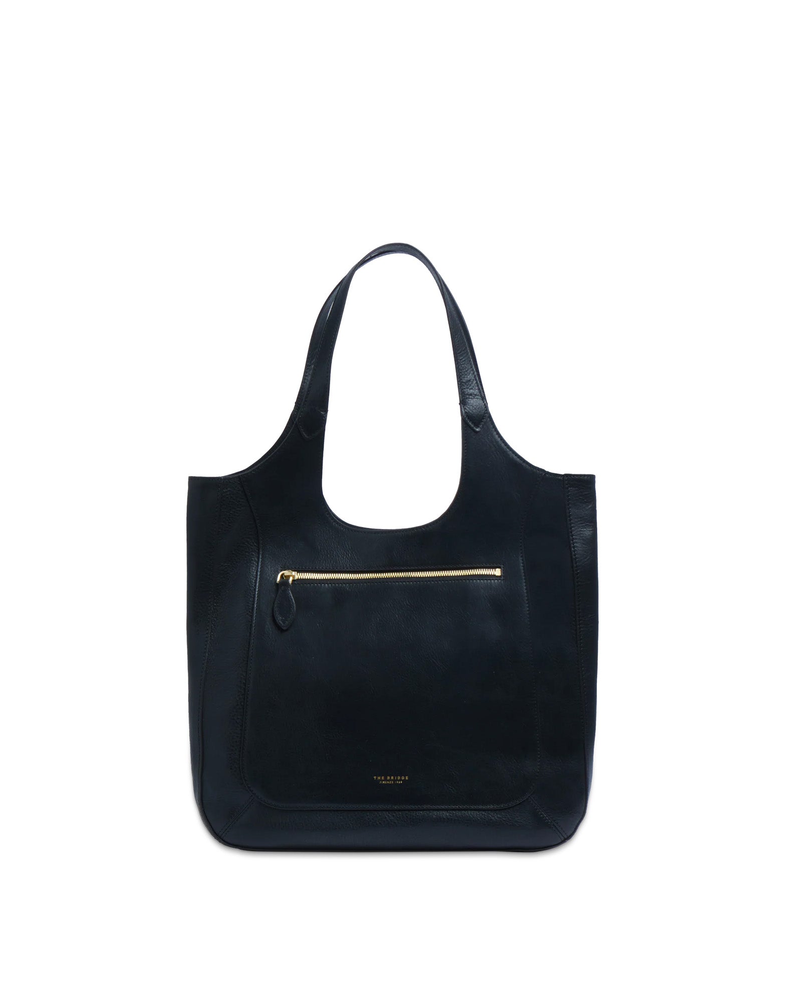 THE BRIDGE Luce Soft Borsa Hobo in Pelle Nera
