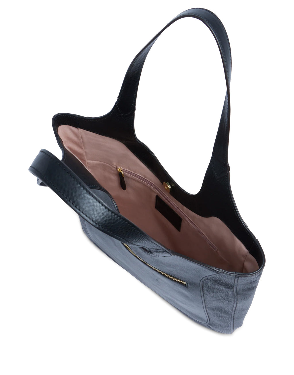 THE BRIDGE Luce Soft Borsa Hobo in Pelle Nera