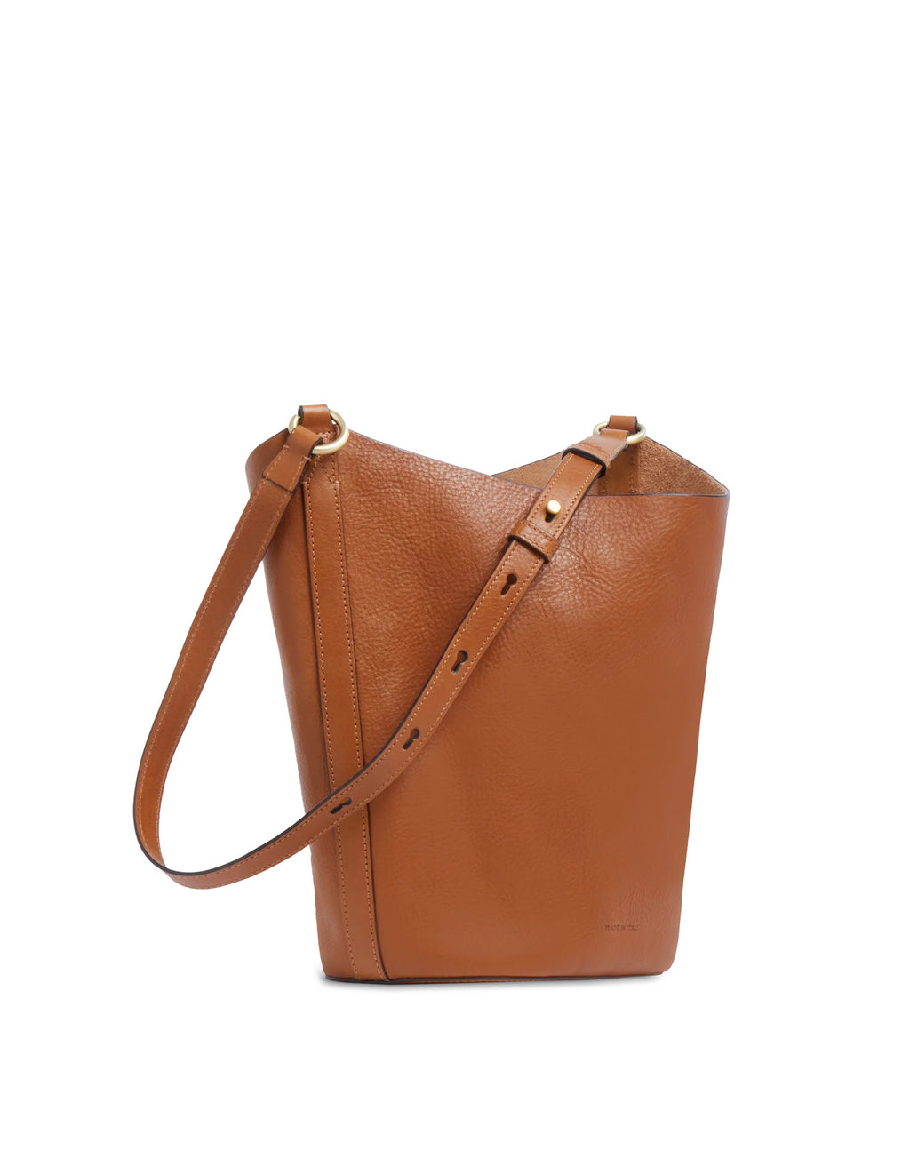 THE BRIDGE Luce Soft Borsa Secchiello in Pelle Cognac