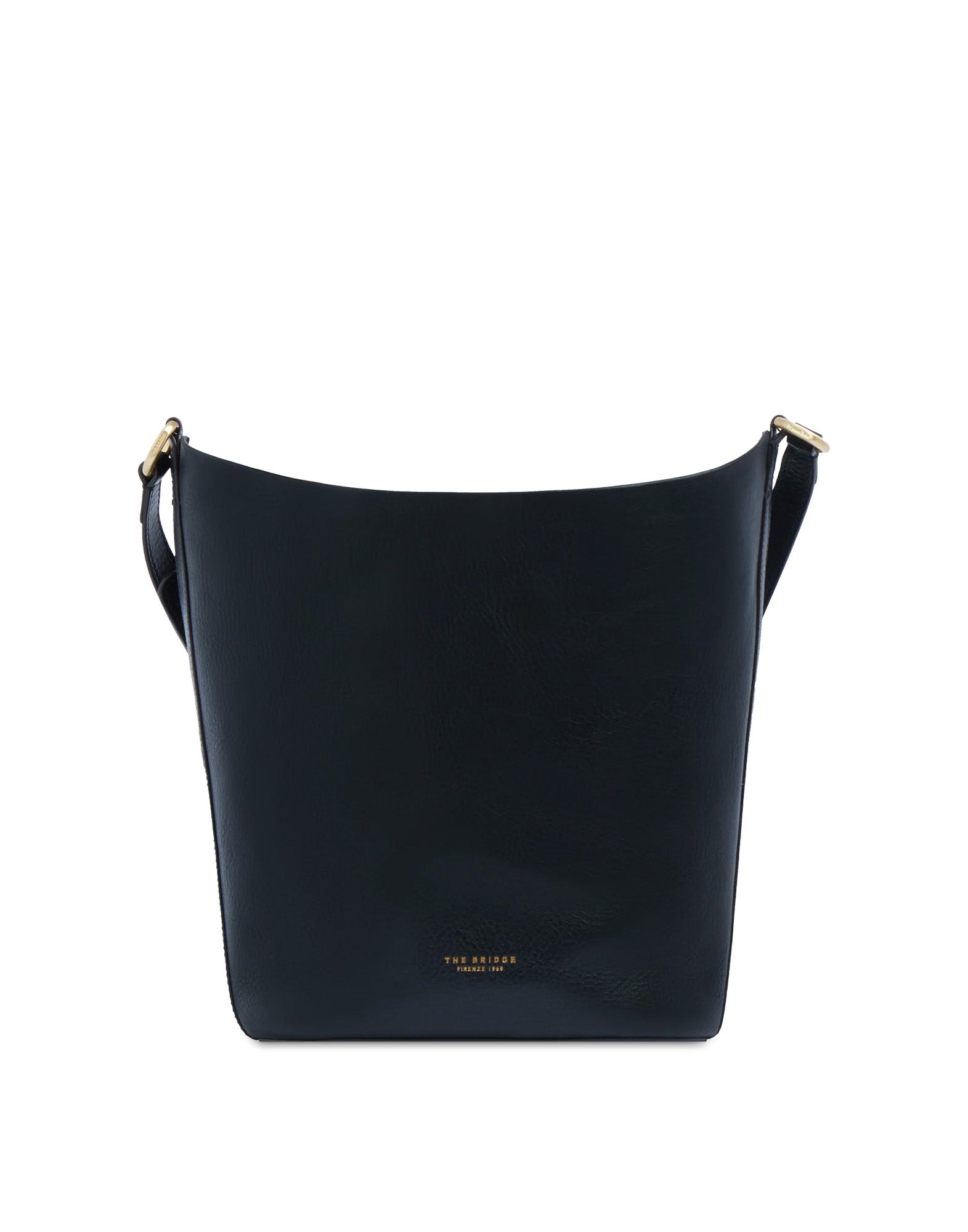 THE BRIDGE Luce Soft Borsa Secchiello in Pelle Nera