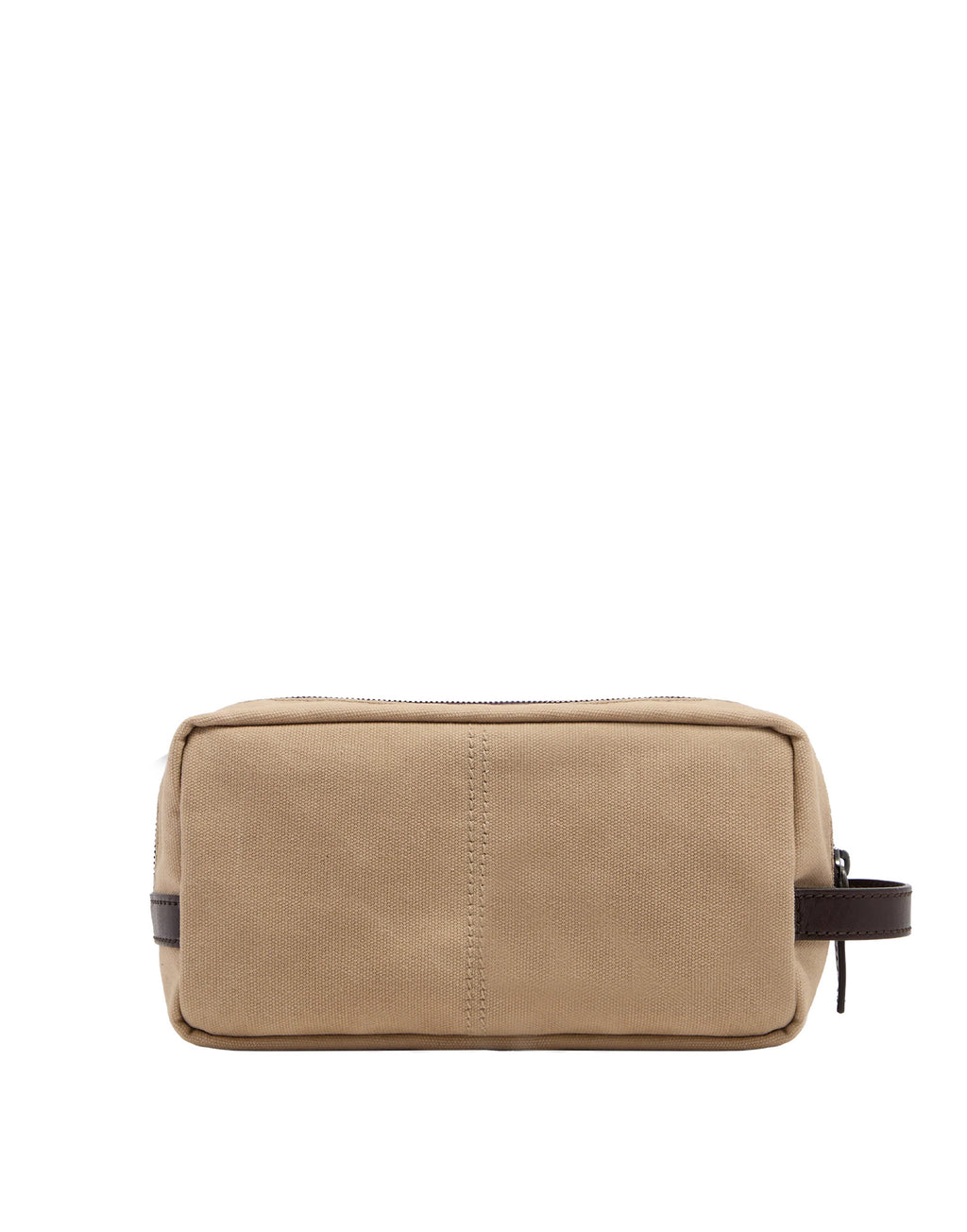 THE BRIDGE Igor Beauty Case in Pelle e Tessuto Natural/Testa Moro