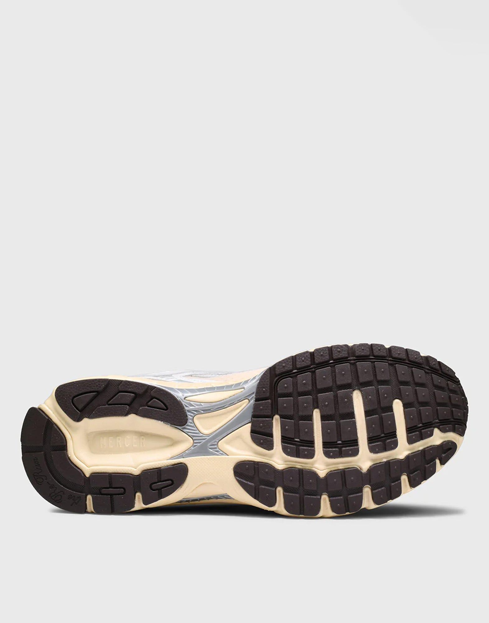 THE MERCER BRAND Re-Run Vintage Nappa Sneakers in Pelle e Mesh White/Brown