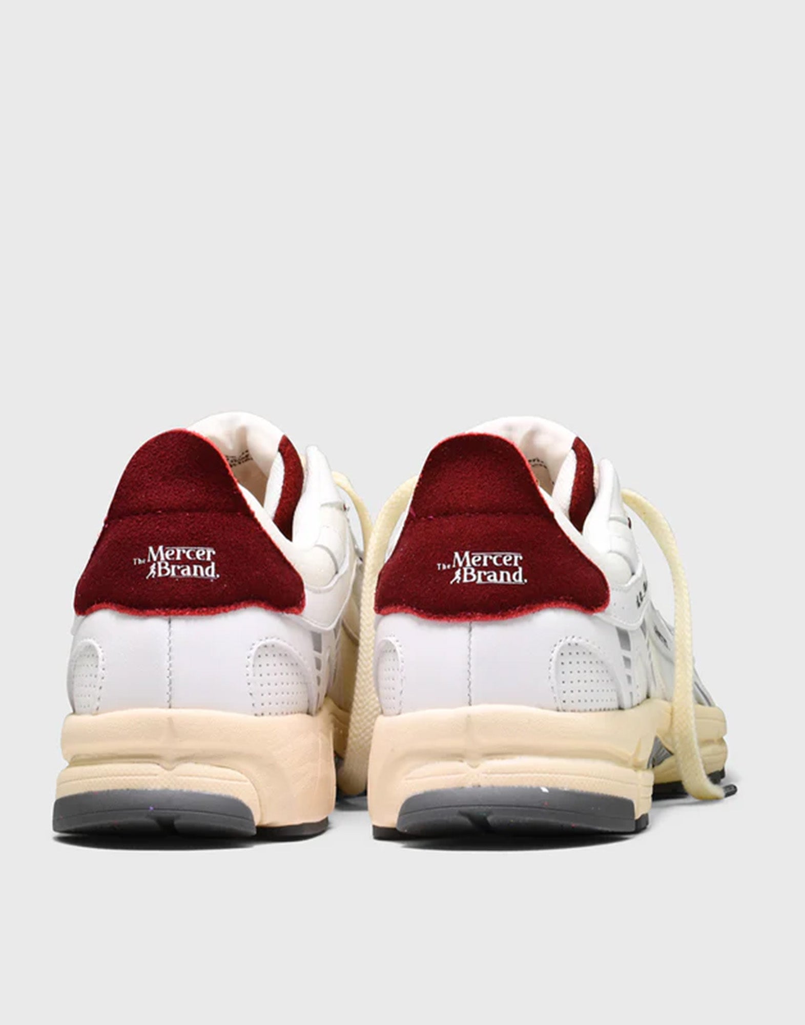 THE MERCER BRAND Re-Run Vintage Nappa Sneakers in Pelle e Mesh White/Red