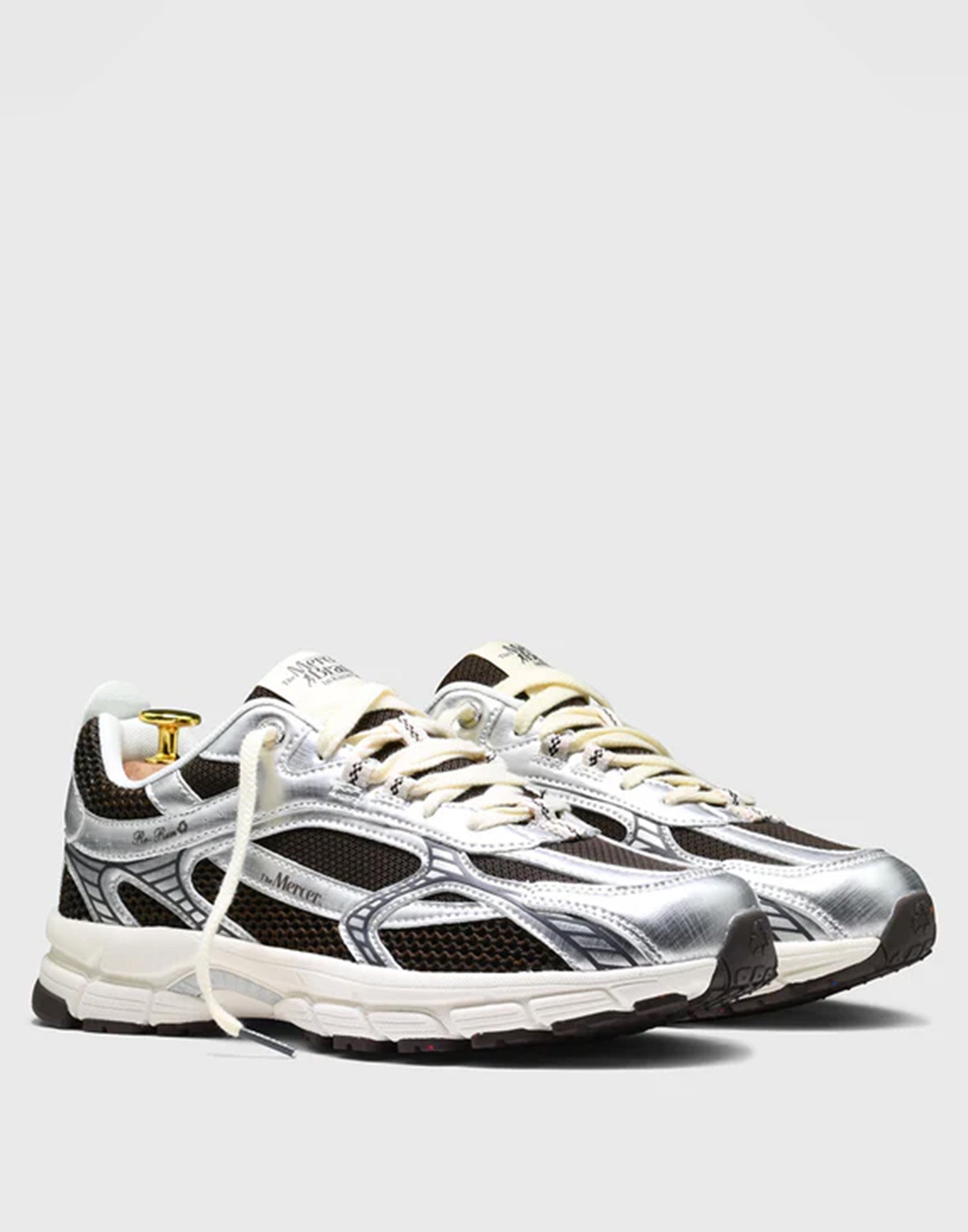 THE MERCER BRAND Re-Run Twin Mesh Sneakers Grey/Brown