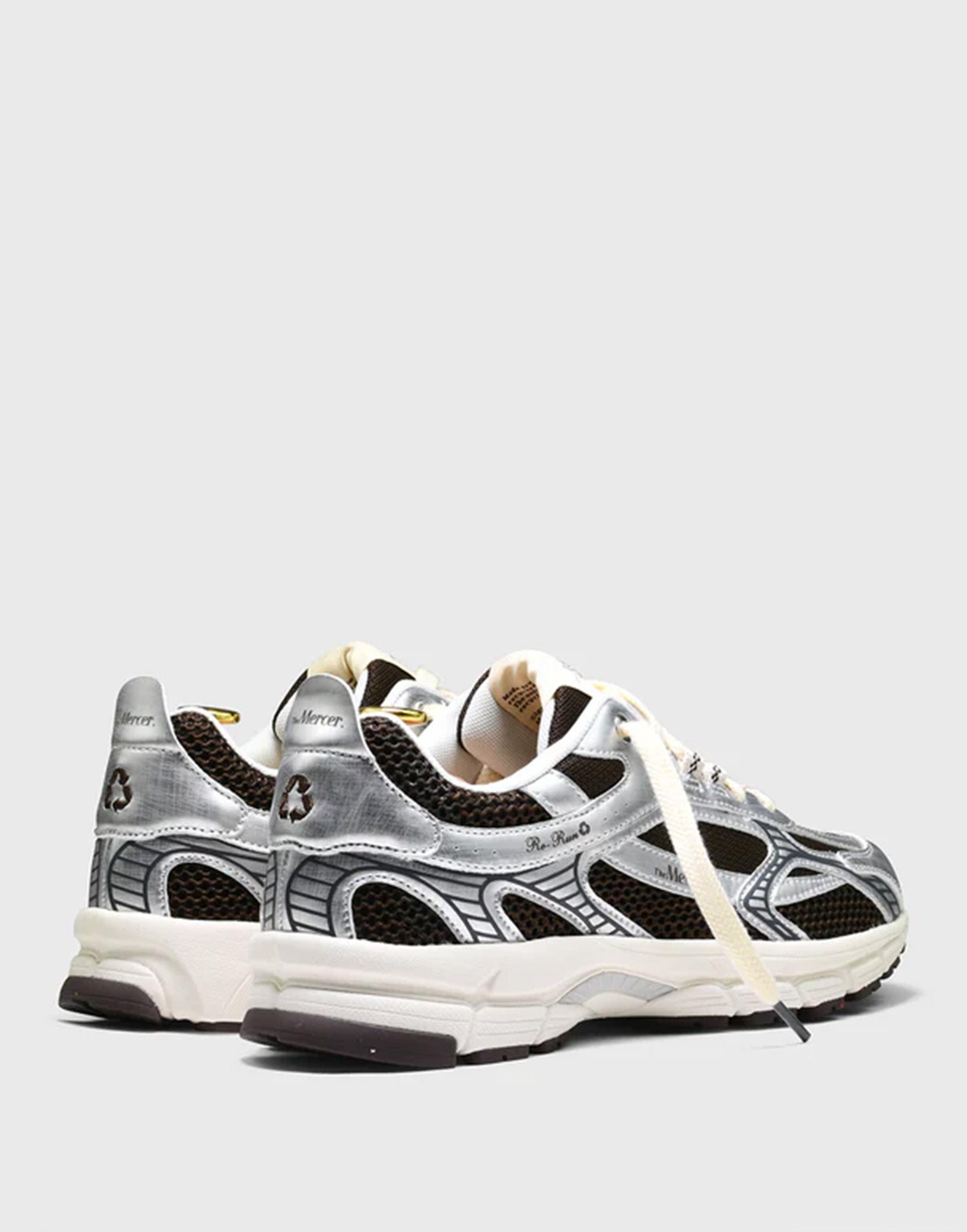 THE MERCER BRAND Re-Run Twin Mesh Sneakers Grey/Brown