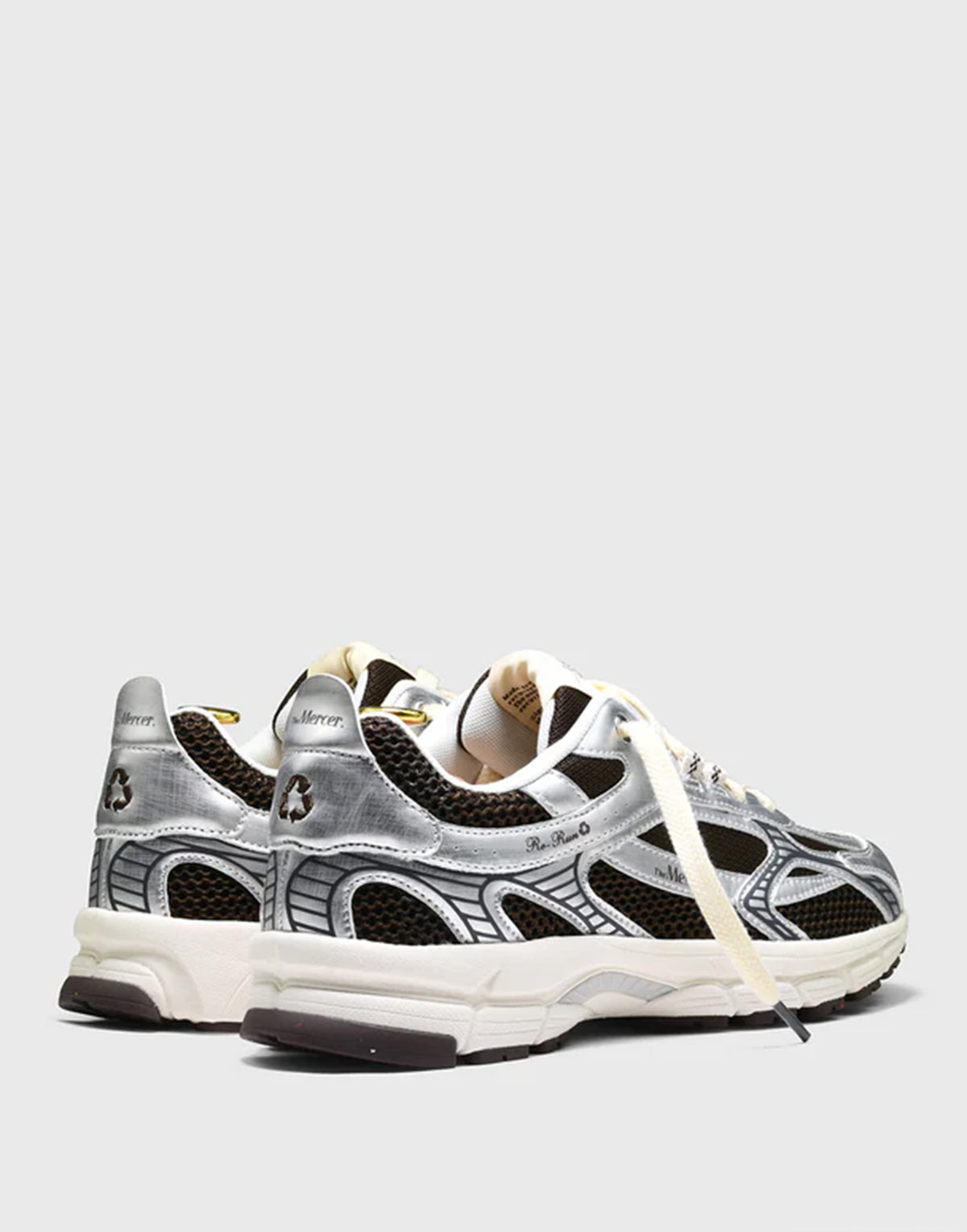 THE MERCER BRAND Re-Run Twin Mesh Sneakers Grey/Brown