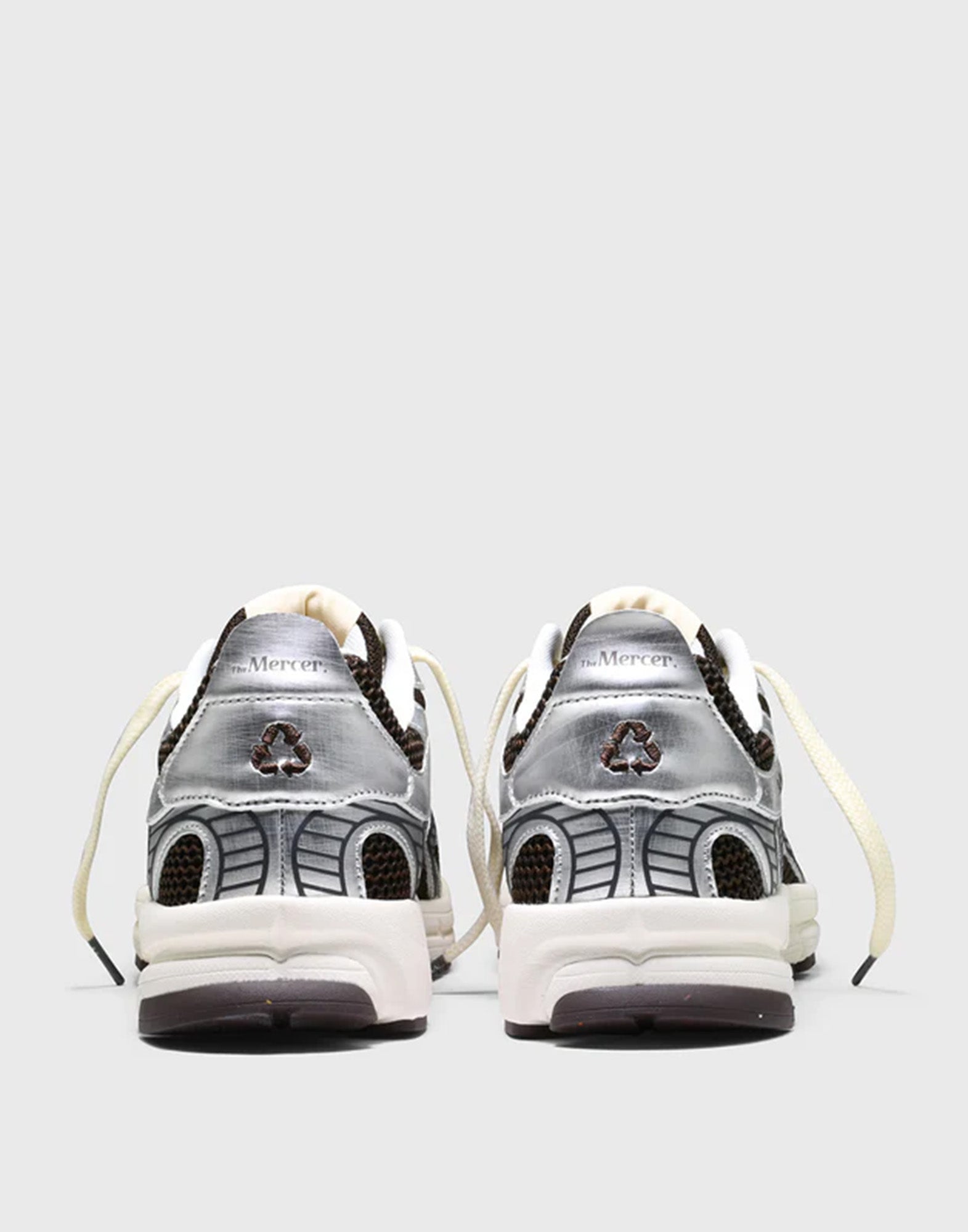 THE MERCER BRAND Re-Run Twin Mesh Sneakers Grey/Brown