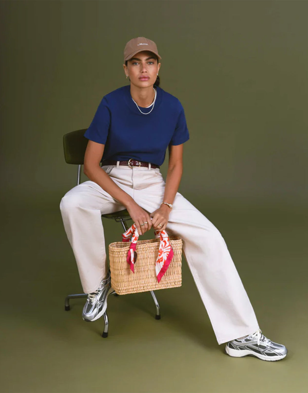 THE MERCER BRAND Baskets Re-Run Twin en mesh gris