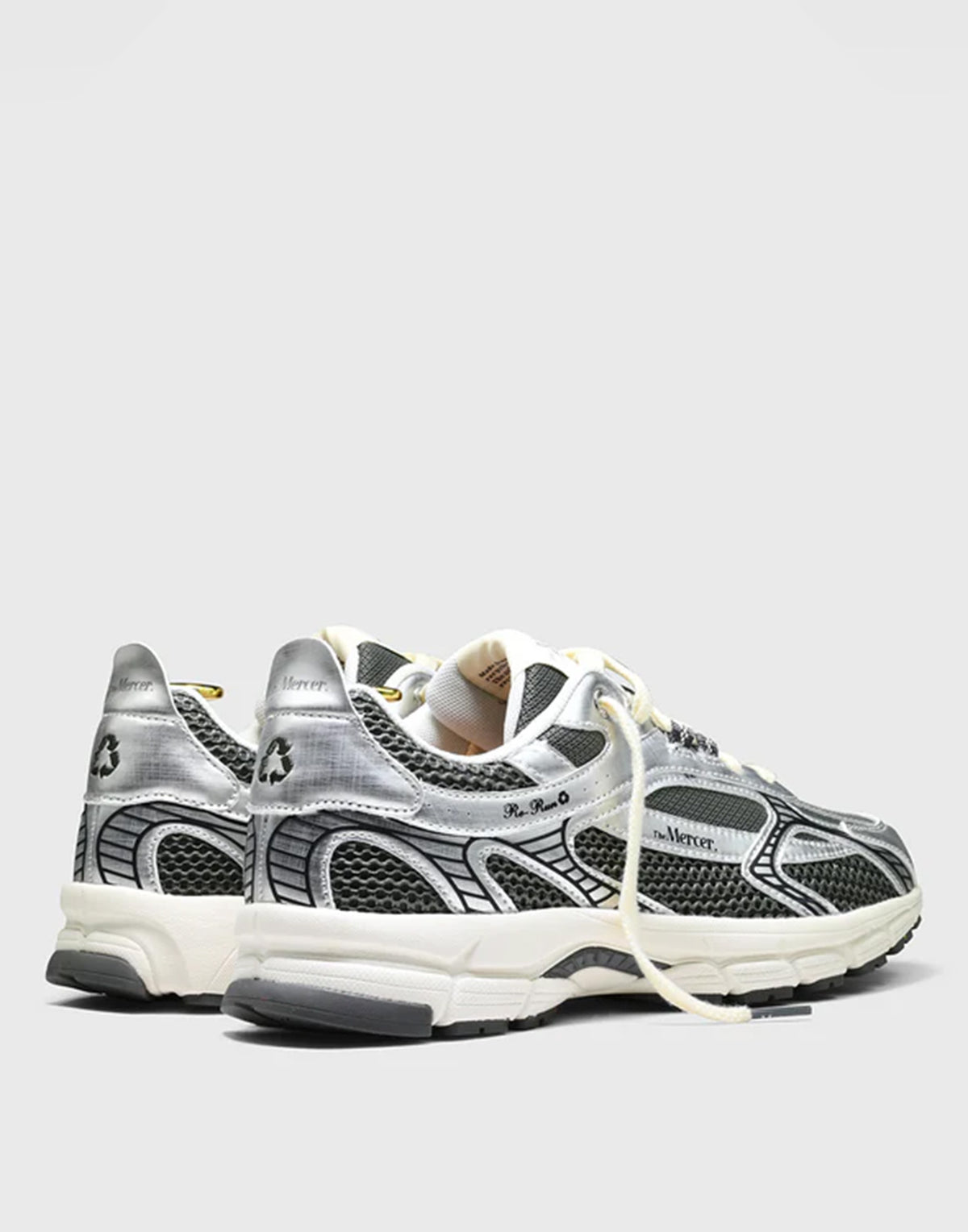 THE MERCER BRAND Baskets Re-Run Twin en mesh gris