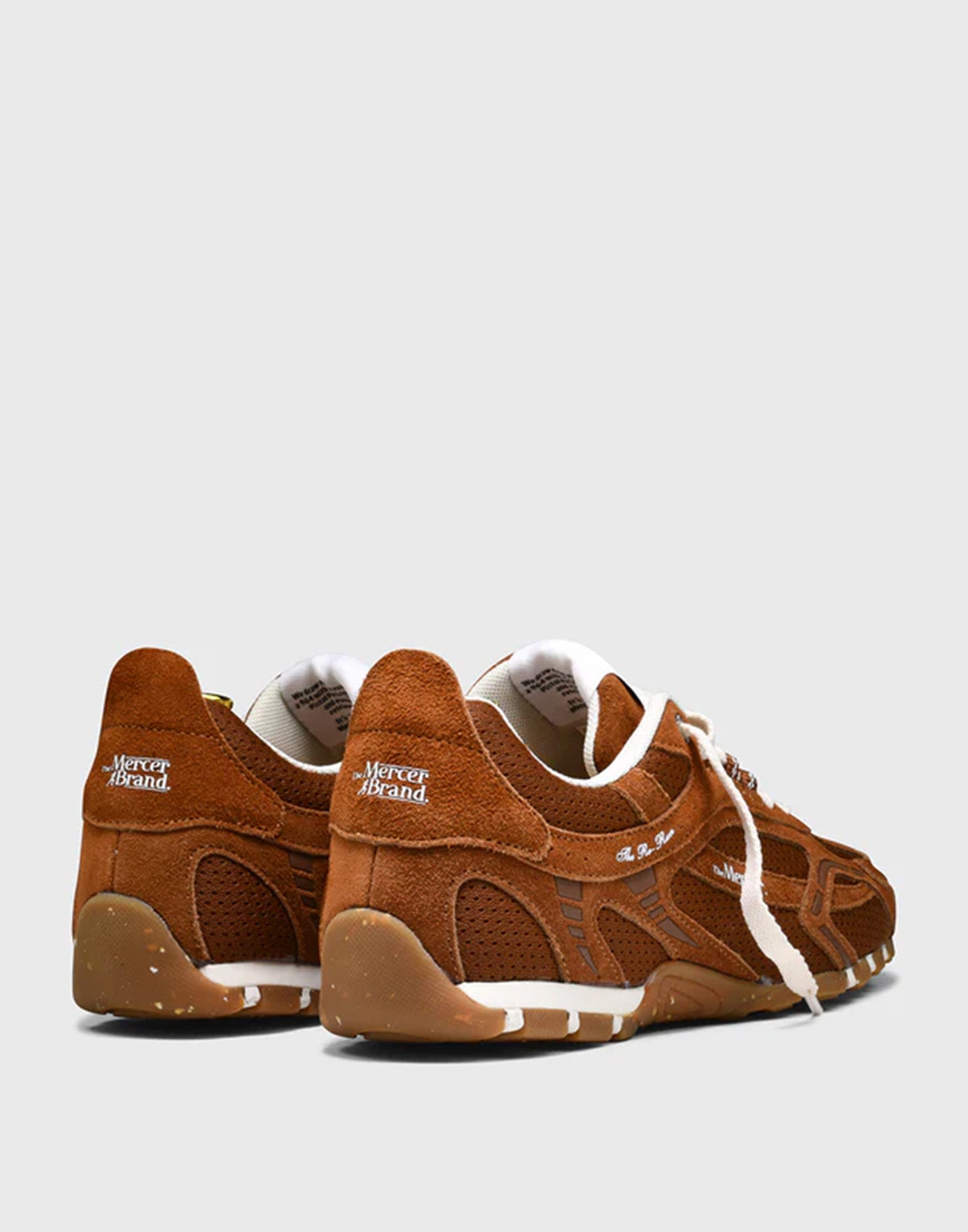 THE MERCER BRAND Re-Run Drive Sneakers in Suede e Mesh Brown