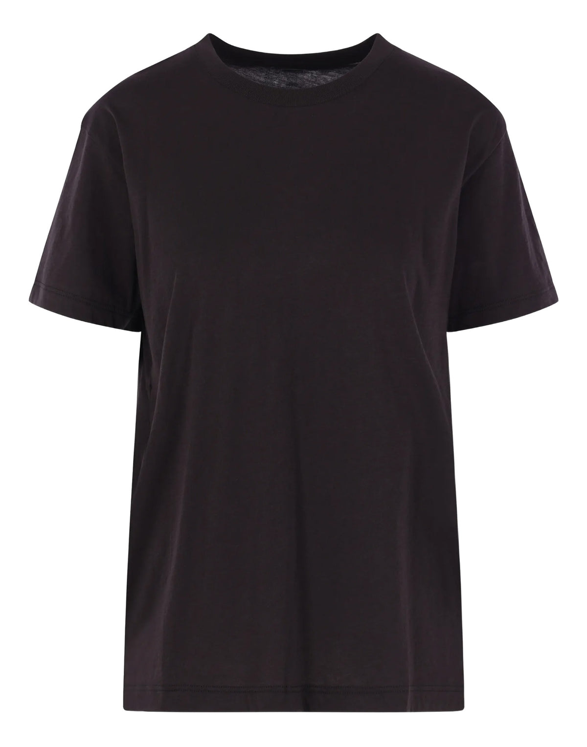 THIBAULT VAN DER STRAETE T-Shirt Girocollo in Pima Cotton Black