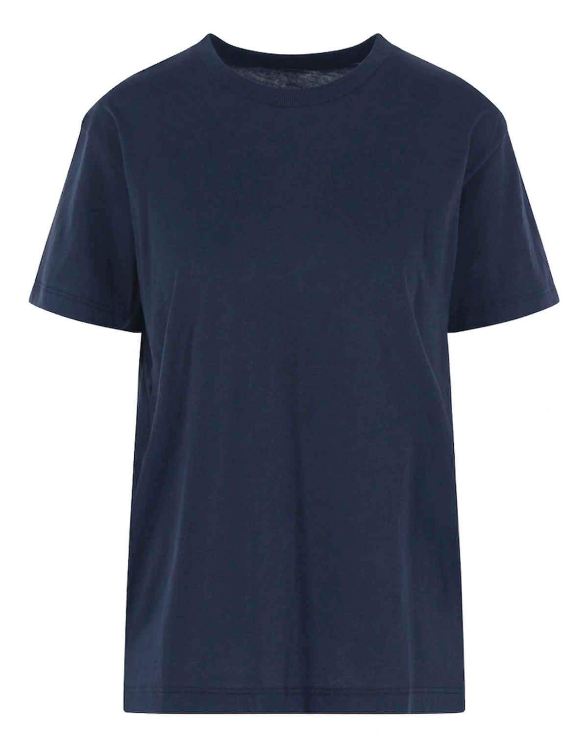 THIBAULT VAN DER STRAETE T-Shirt Girocollo in Pima Cotton Navy