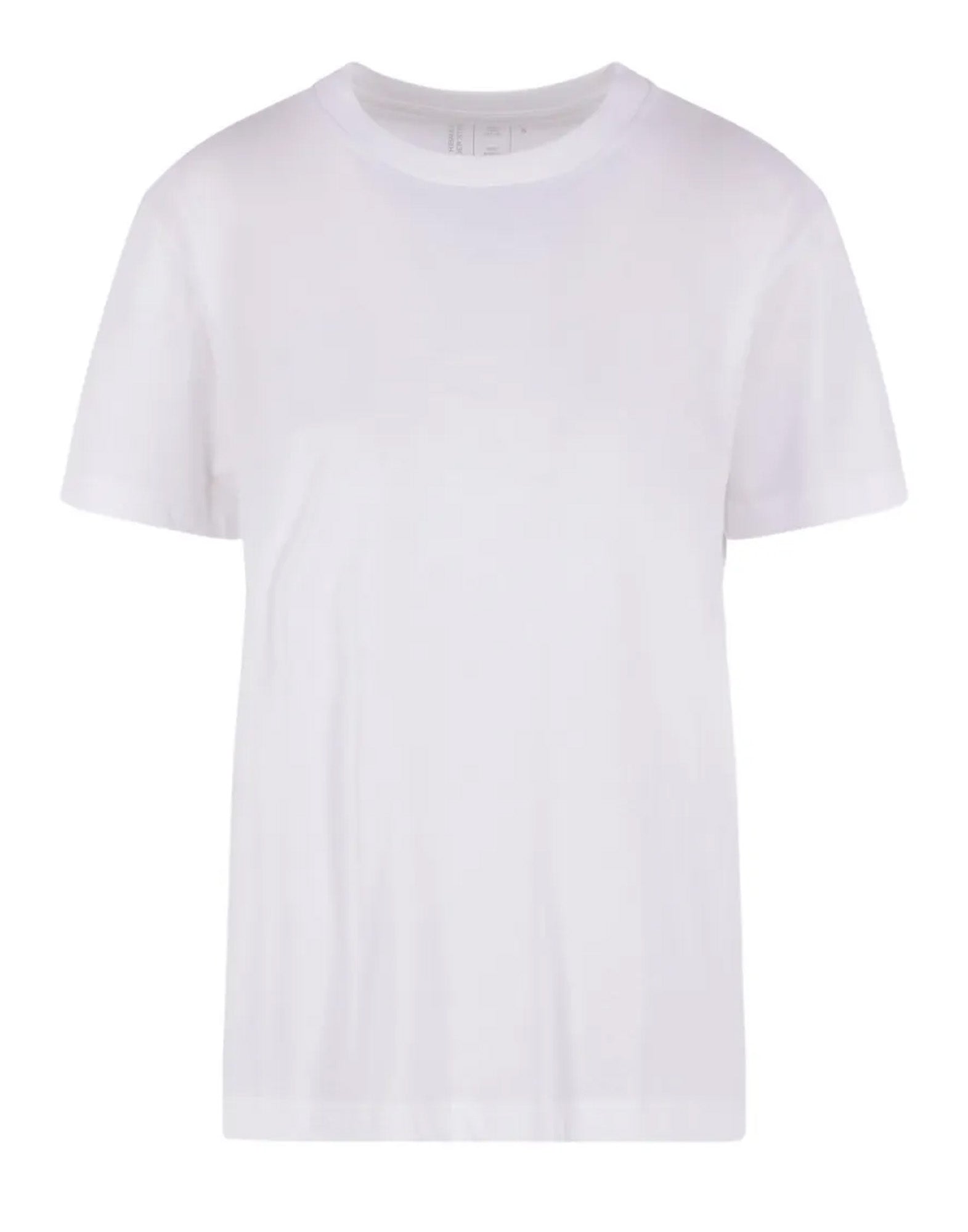 THIBAULT VAN DER STRAETE T-Shirt Girocollo in Pima Cotton White