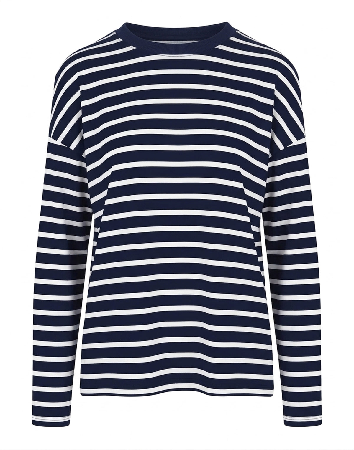 THIBAULT VAN DER STRAETE T-Shirt in Jersey di Cotone Pima White/Navy