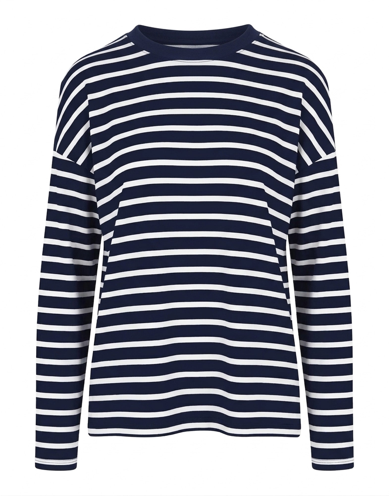 THIBAULT VAN DER STRAETE T-Shirt in Jersey di Cotone Pima White/Navy