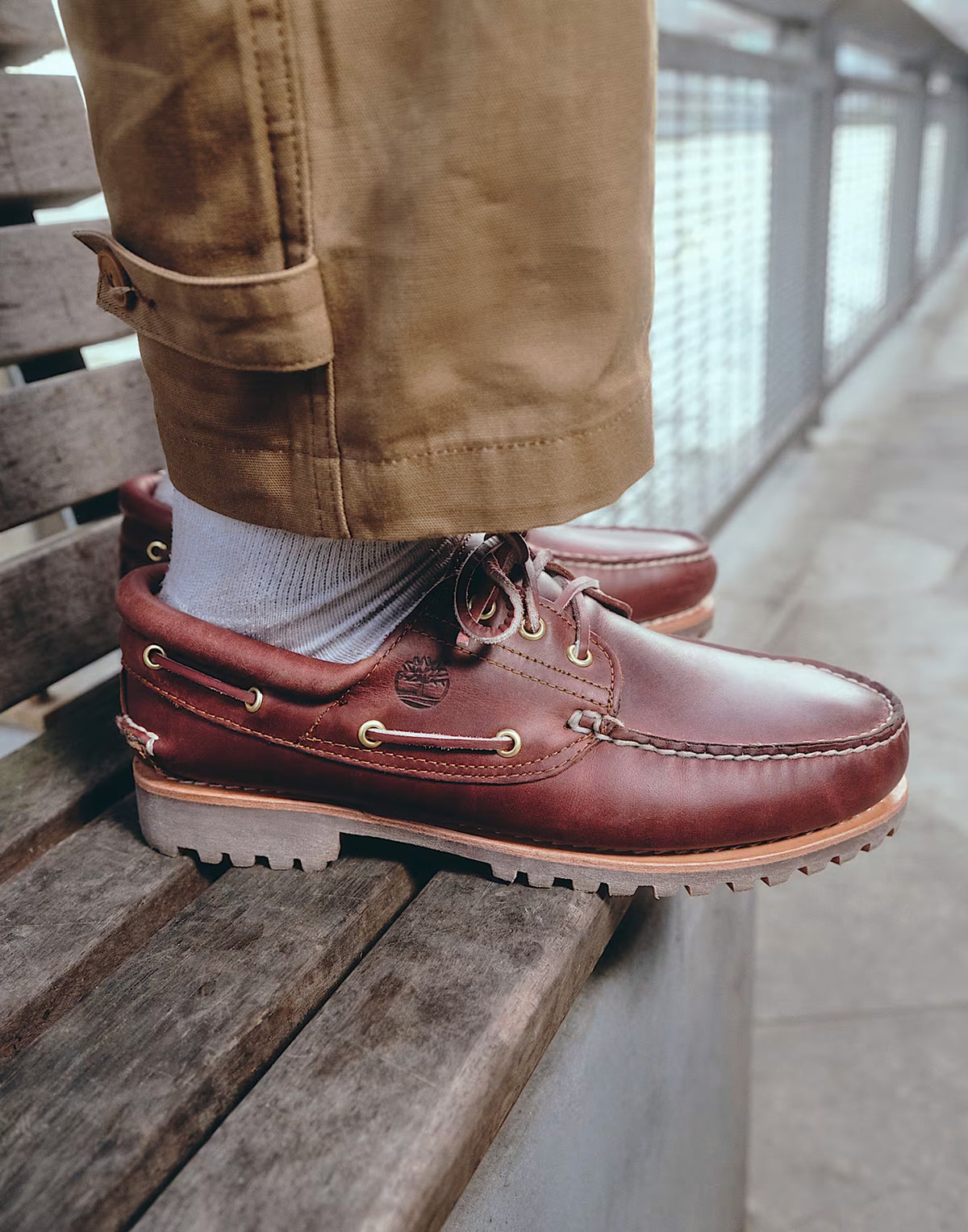 TIMBERLAND Authentic Uomo Brown – Scarpe da Barca in Pelle
