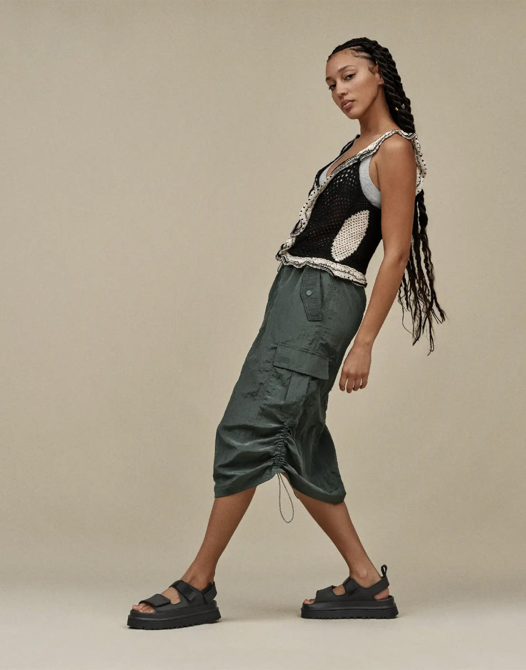 UGG Sandali GoldenGlow Platform Black