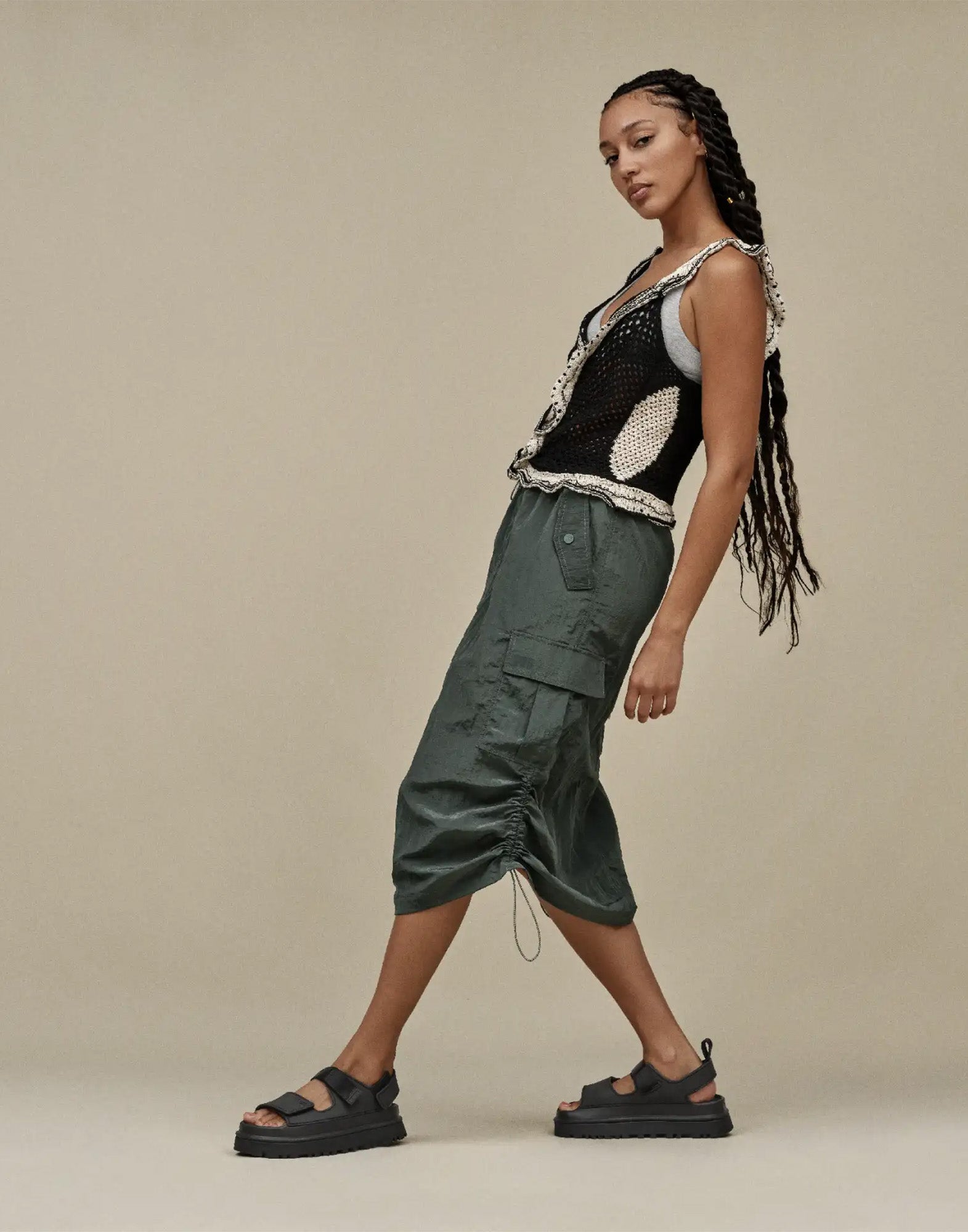 UGG Sandali GoldenGlow Platform Black