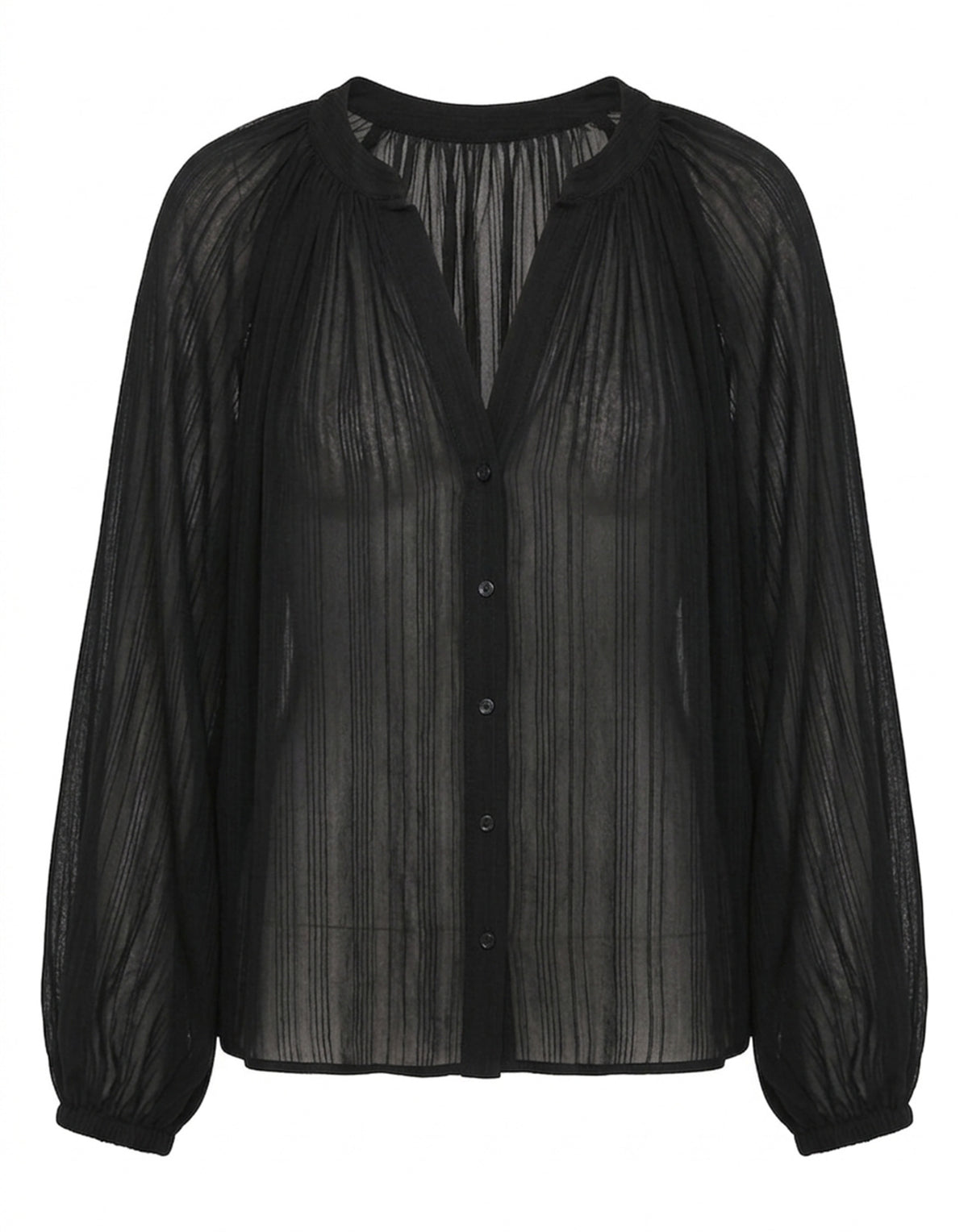 VANESSA BRUNO Blusa Edme in Cotone e Viscosa Noir