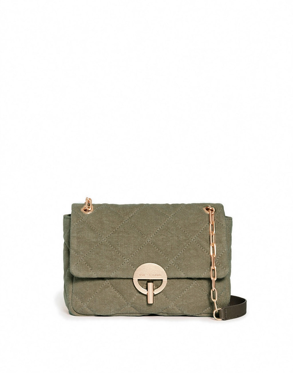 VANESSA BRUNO Moon Bag Large in Lino Kaki