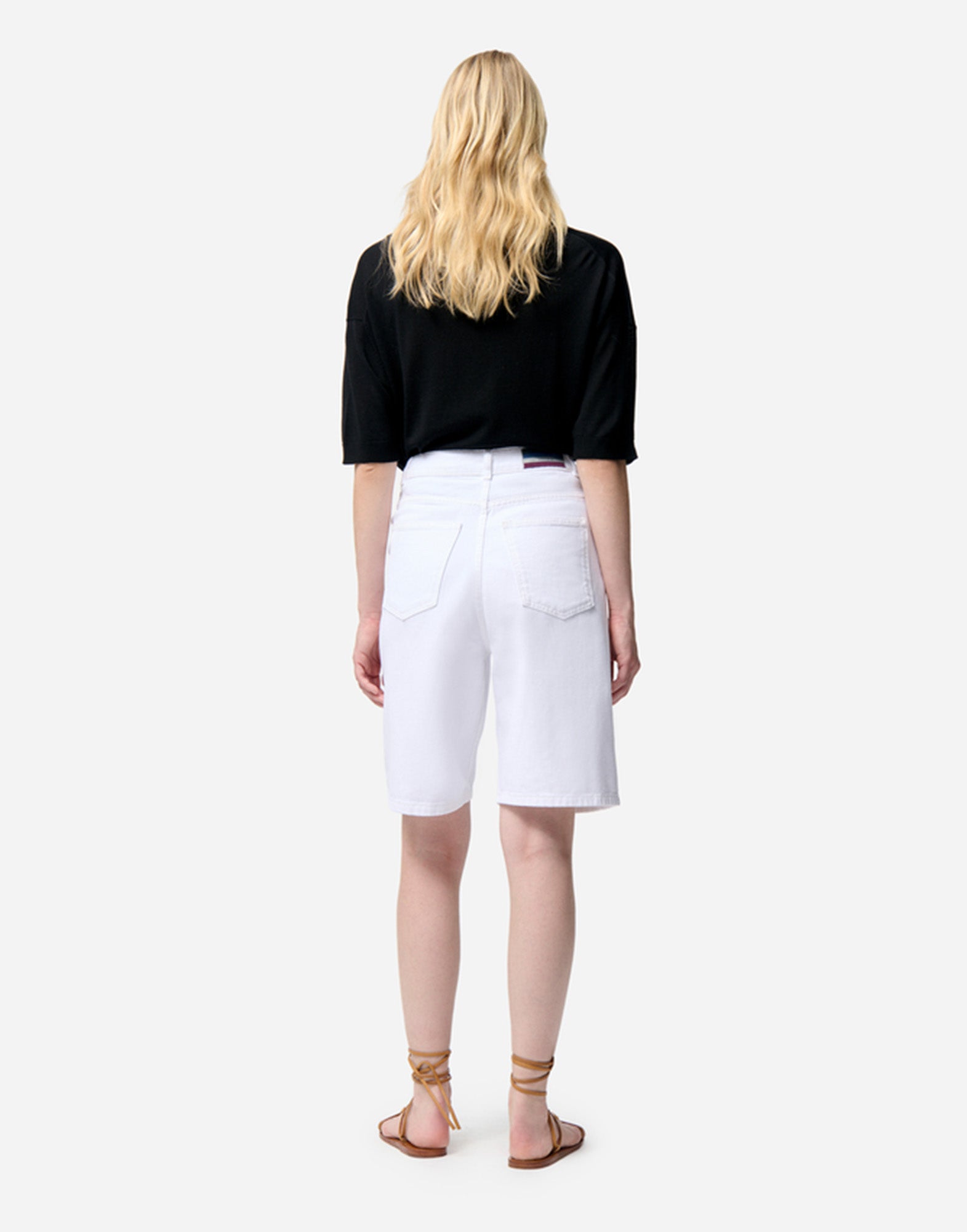 VANESSA BRUNO Bermuda Elouan in Cotone Ecru