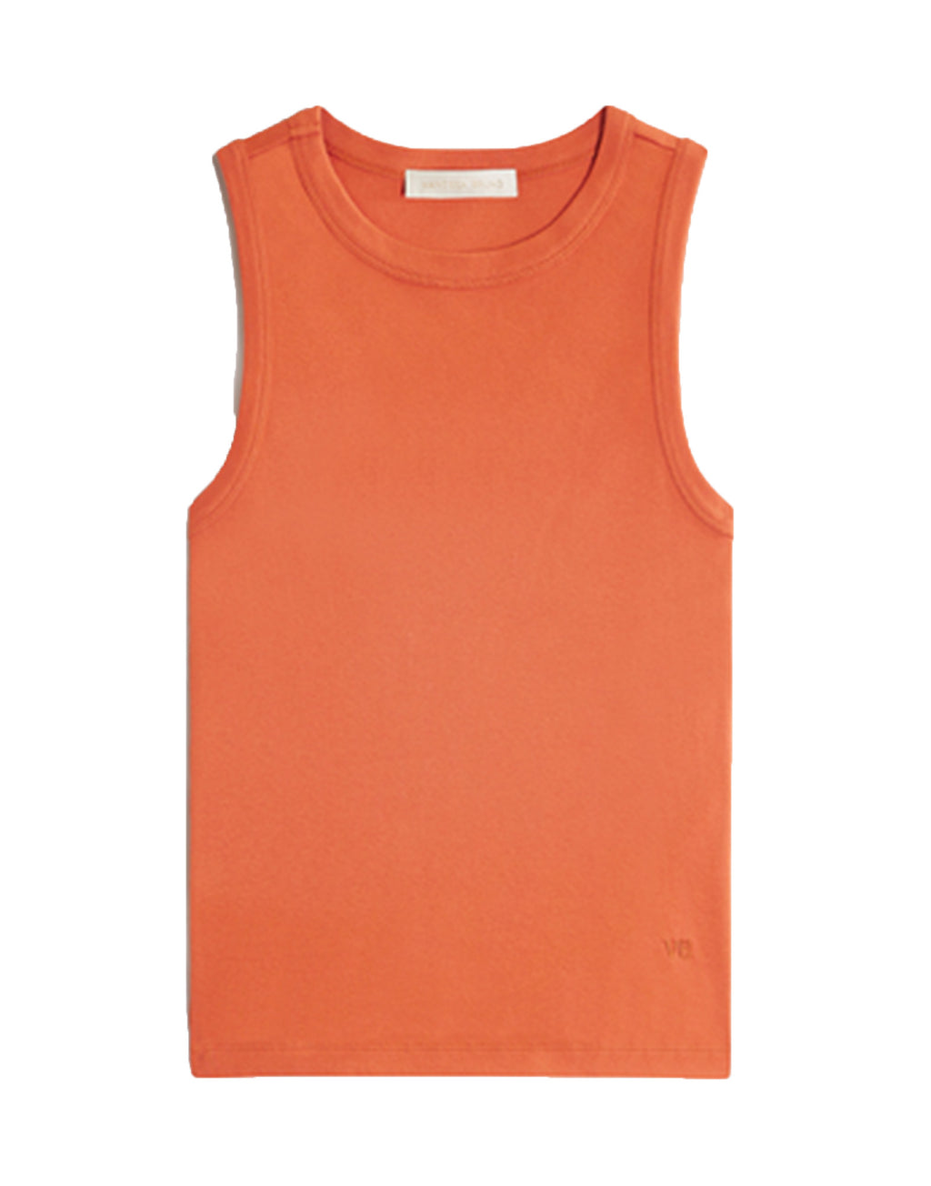 VANESSA BRUNO Tank Top in Cotone Organico a Costine Mandarine