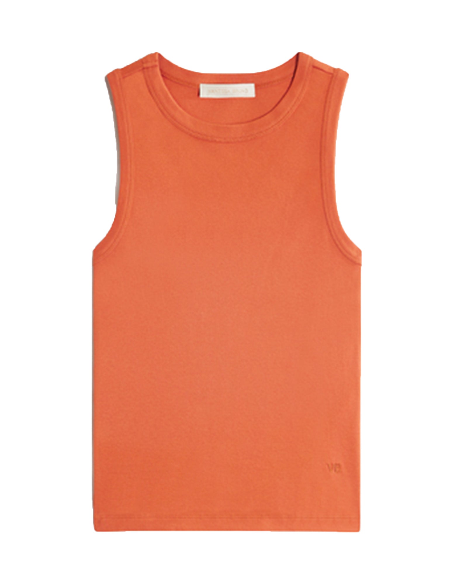 VANESSA BRUNO Tank Top in Cotone Organico a Costine Mandarine