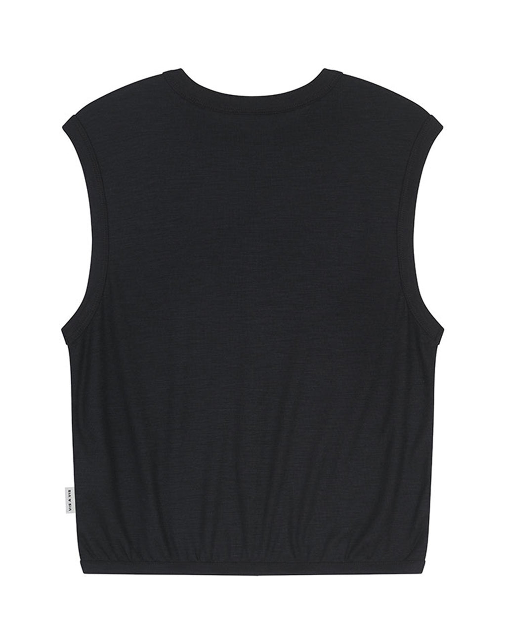 VIS A VIS Gilet Super 120’s Wool Jersey Nero