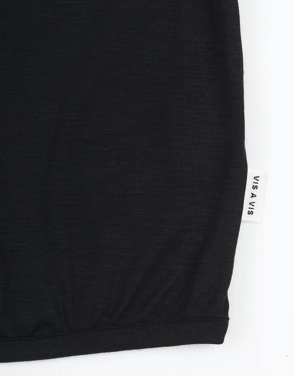 VIS A VIS Gilet Super 120’s Wool Jersey Nero