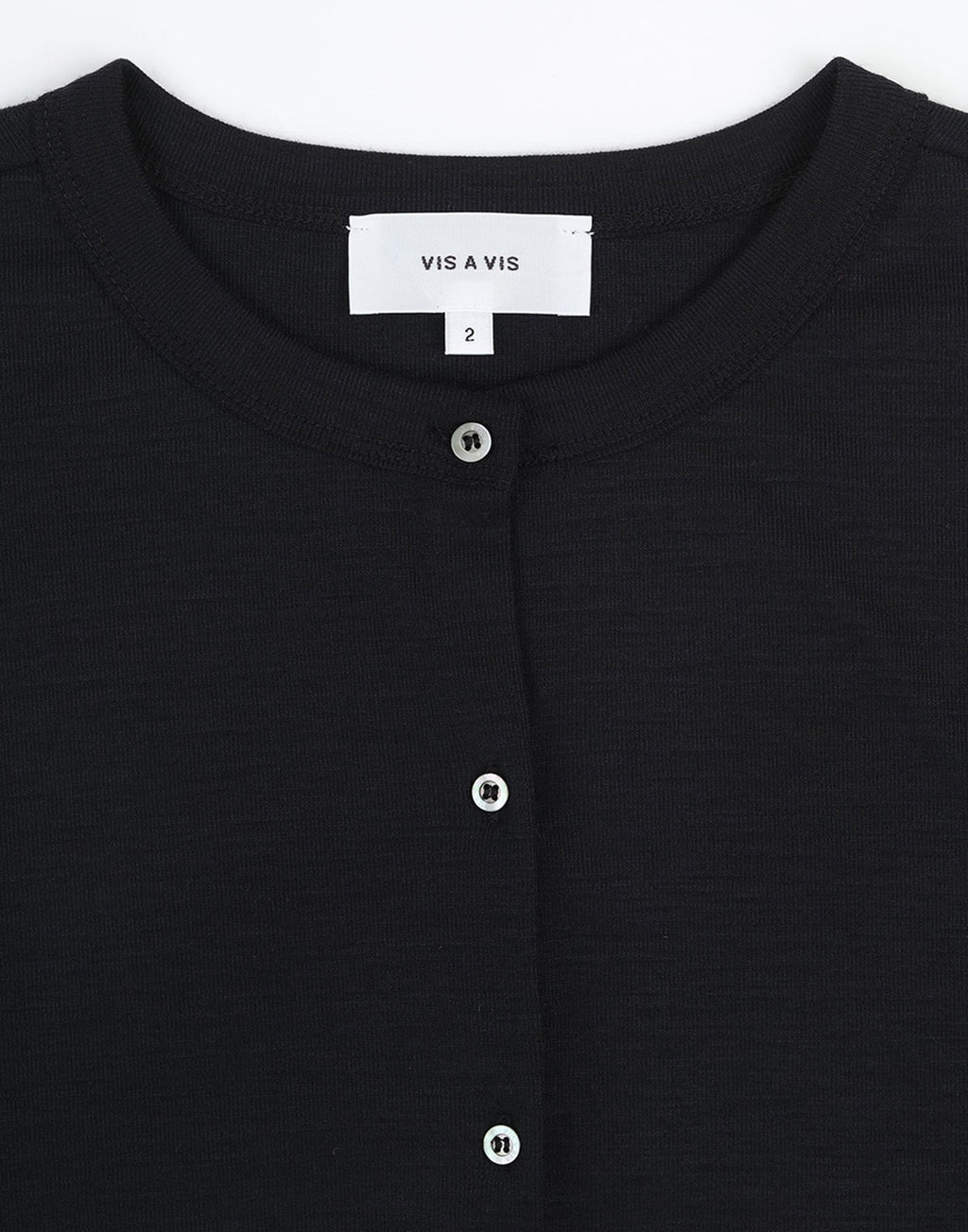 VIS A VIS Gilet Super 120’s Wool Jersey Nero