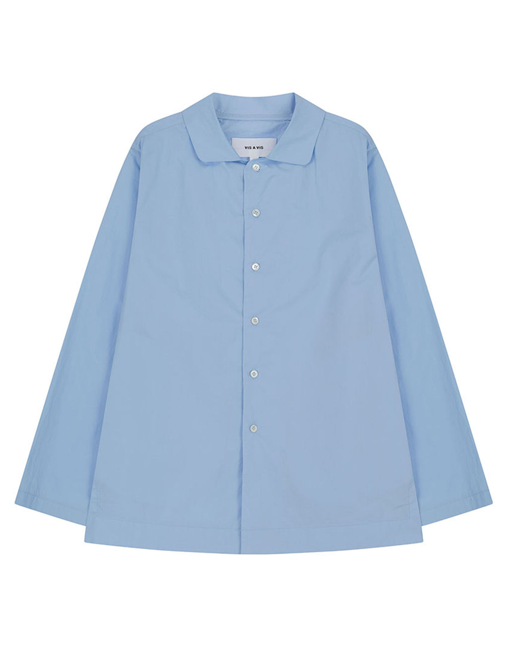 VIS A VIS Camicia in Cotone Button Down Light Blue
