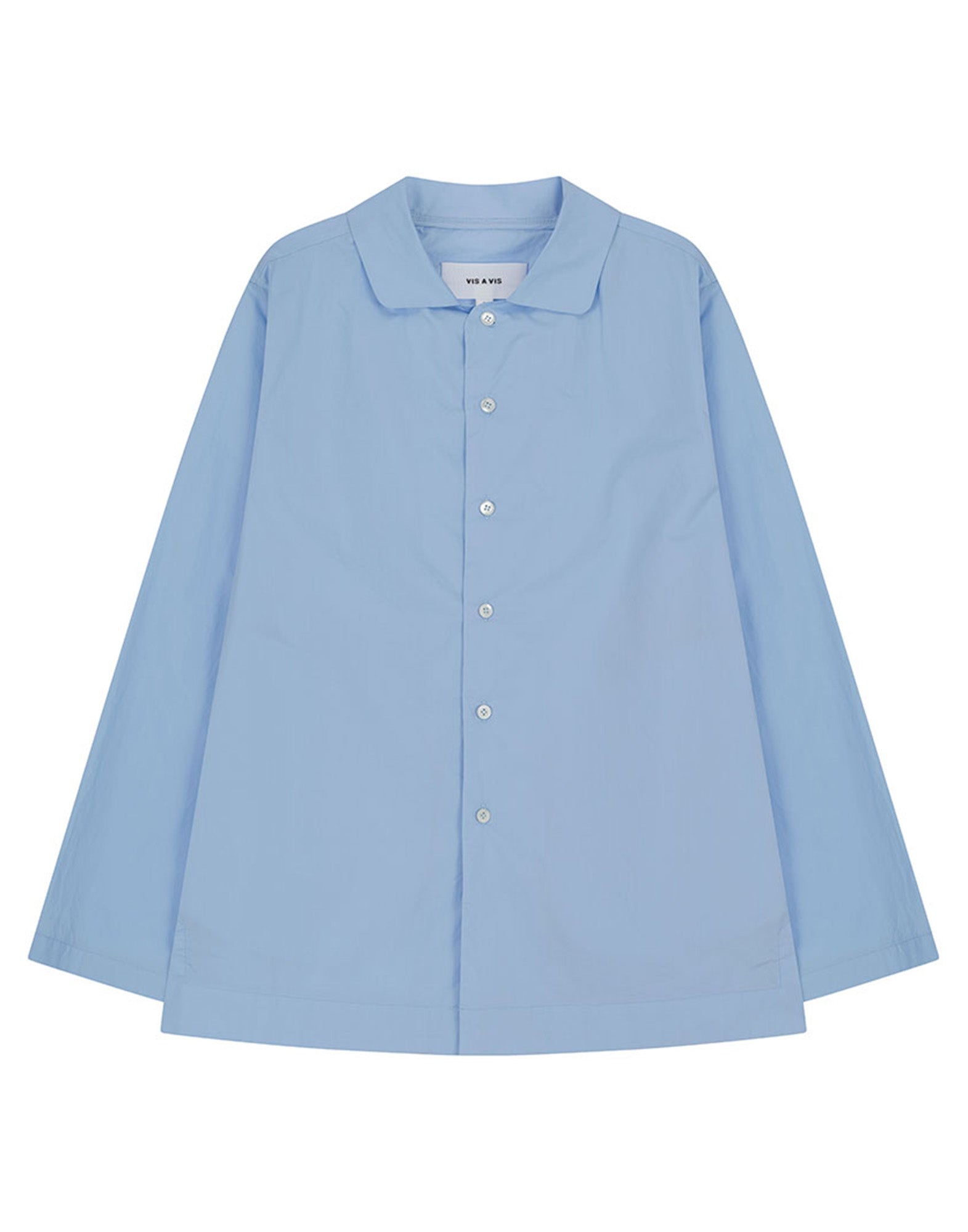 VIS A VIS Camicia in Cotone Button Down Light Blue