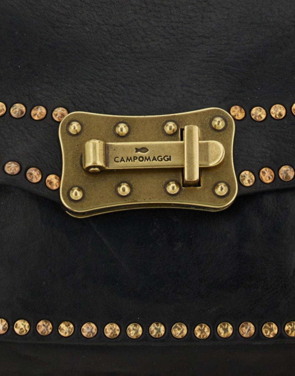 CAMPOMAGGI Borsa Agnese a Tracolla in Pelle con Borchie
Nera