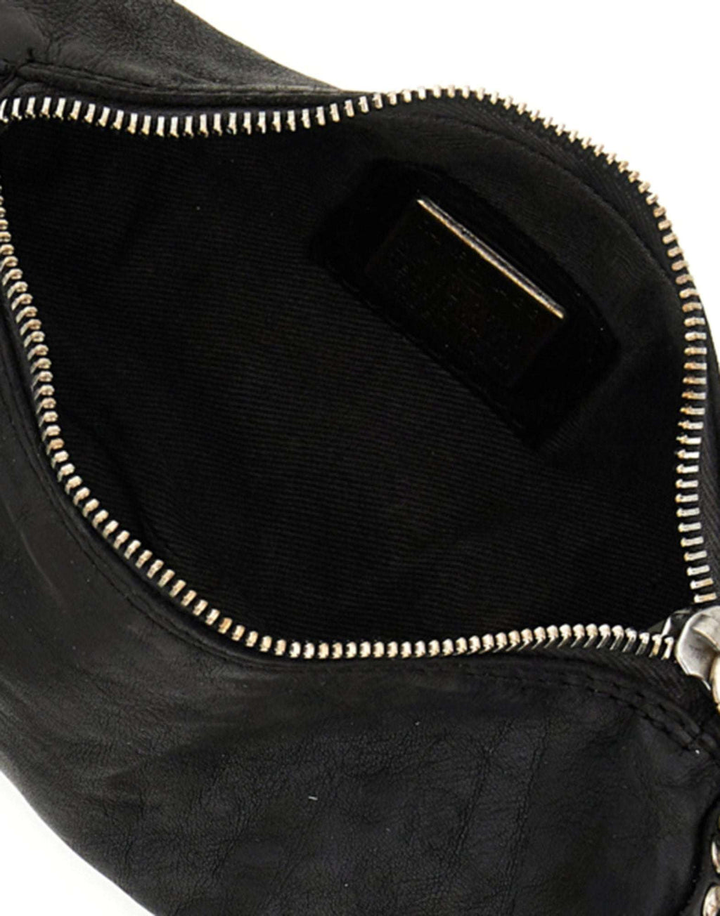 CAMPOMAGGI Borsa Licia a Tracolla in Pelle con Borchie Nera