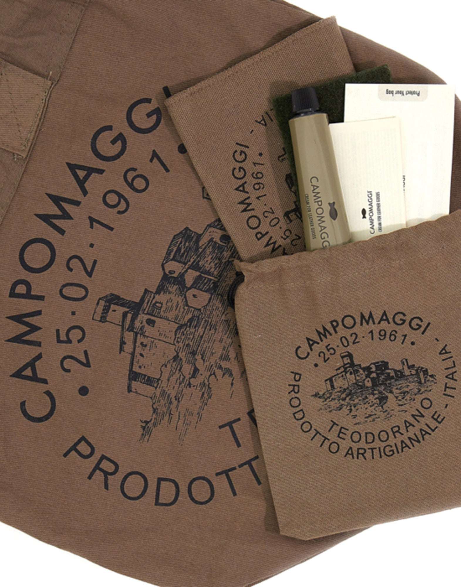 CAMPOMAGGI Borsa Licia a Tracolla in Pelle con Borchie Nera
