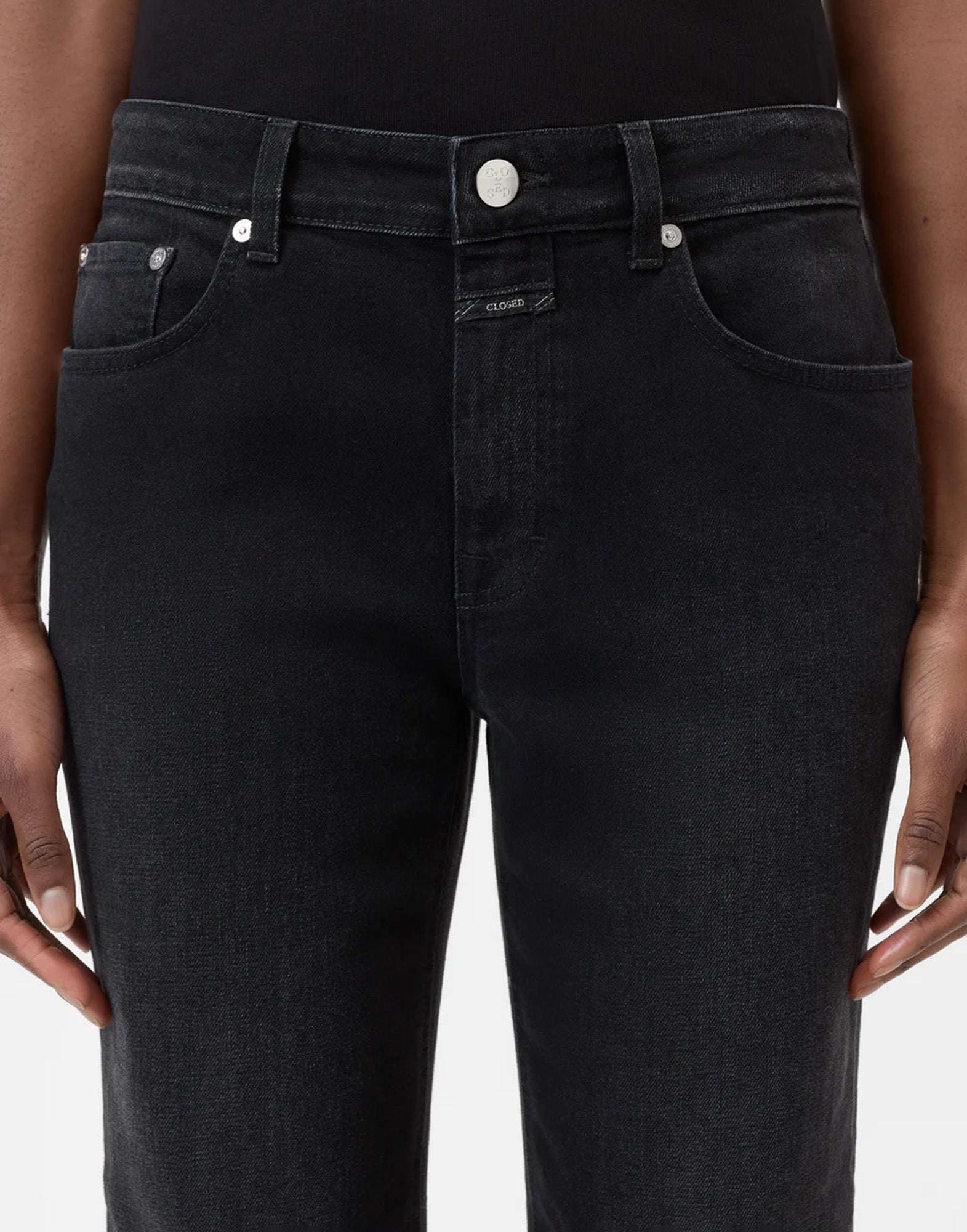 CLOSED Milo Jeans Straight Fit in Denim Nero Stretch