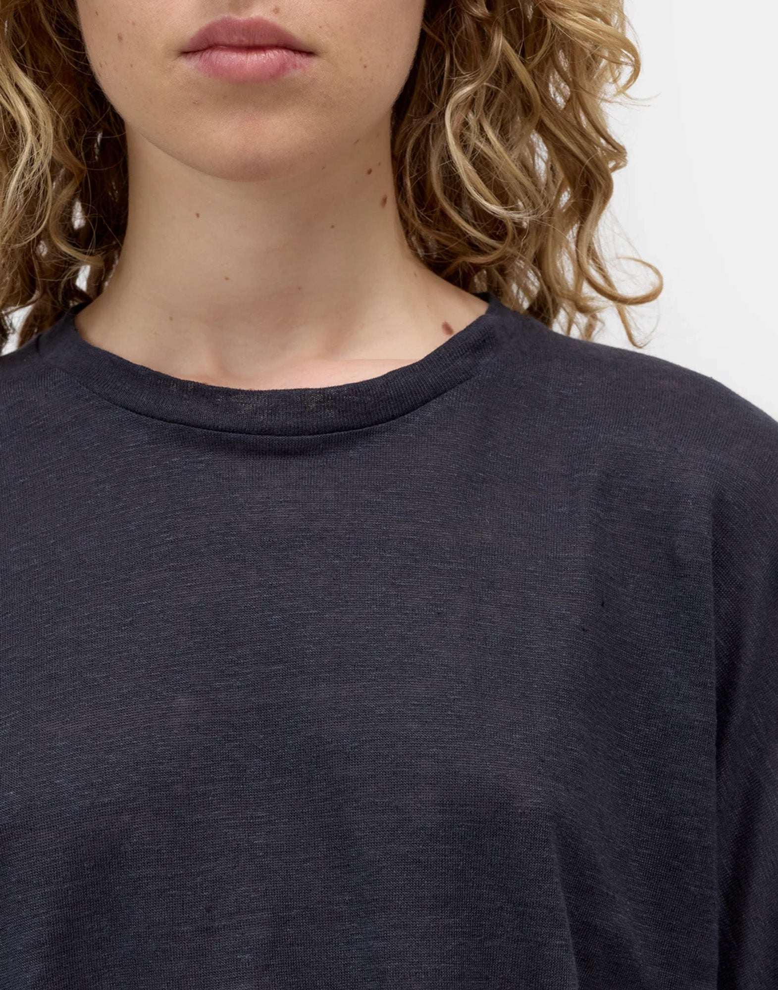 CLOSED Maglia Manica Lunga in Lino Dark Night