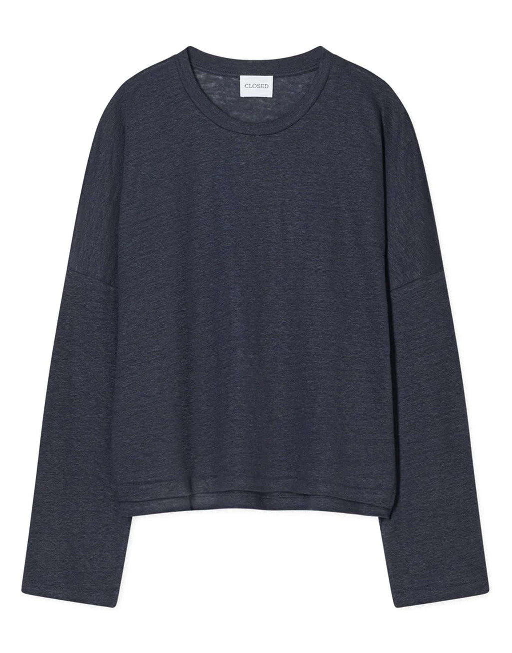 CLOSED Maglia Manica Lunga in Lino Dark Night
