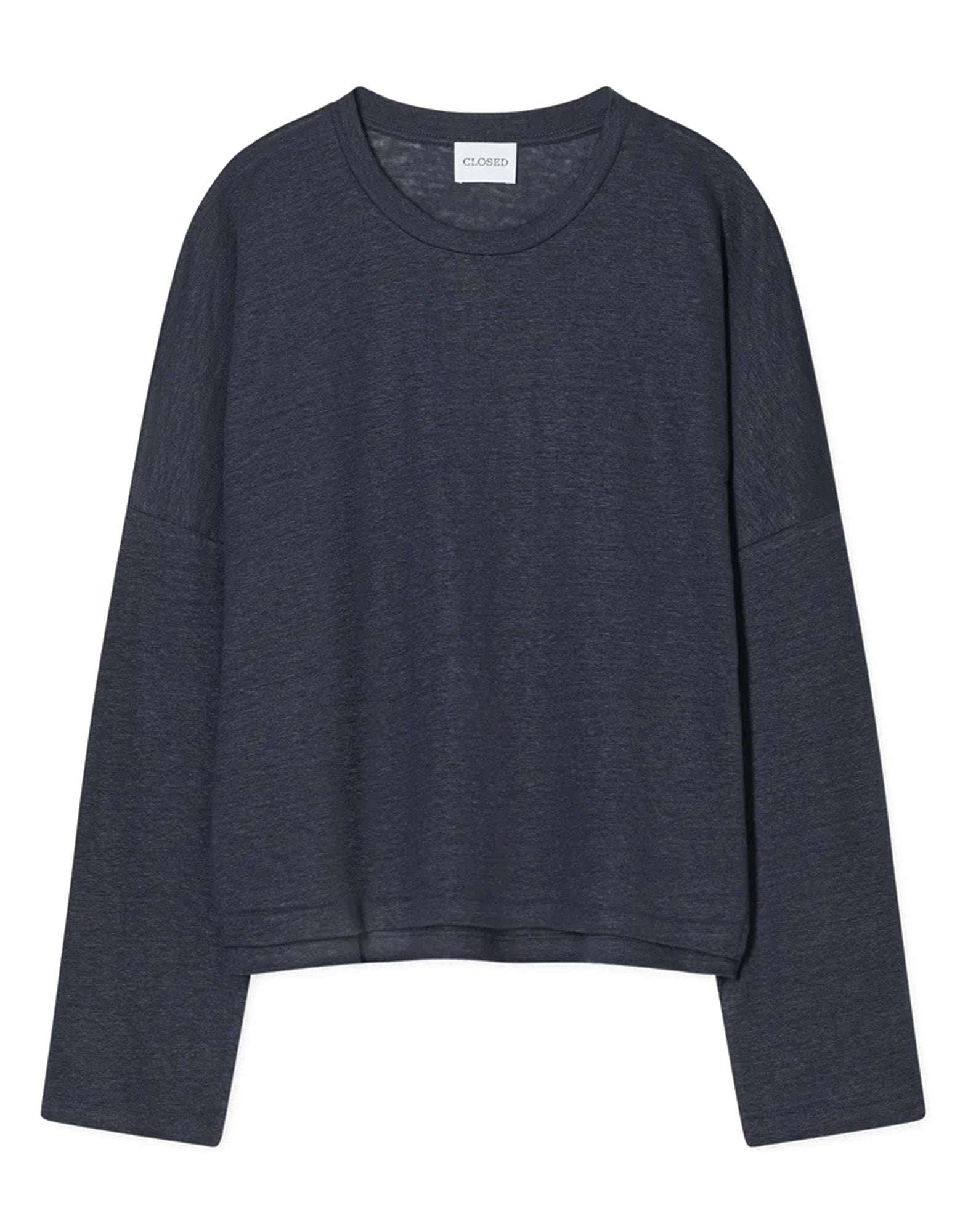 CLOSED Maglia Manica Lunga in Lino Dark Night