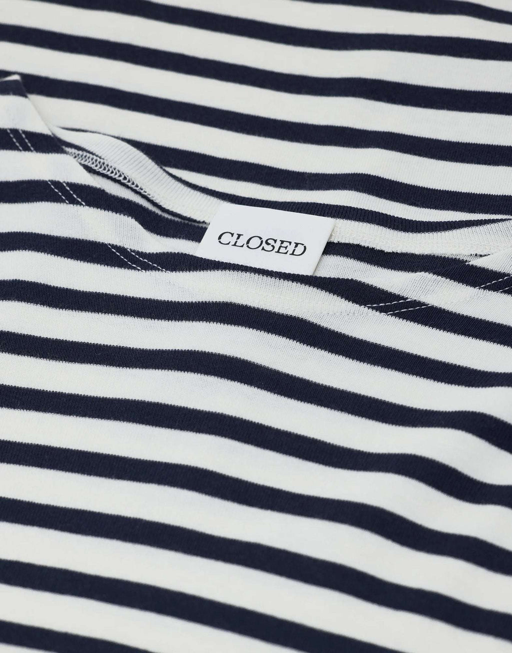 CLOSED Maglia a Maniche Lunghe in Jersey Rigato Dark Night