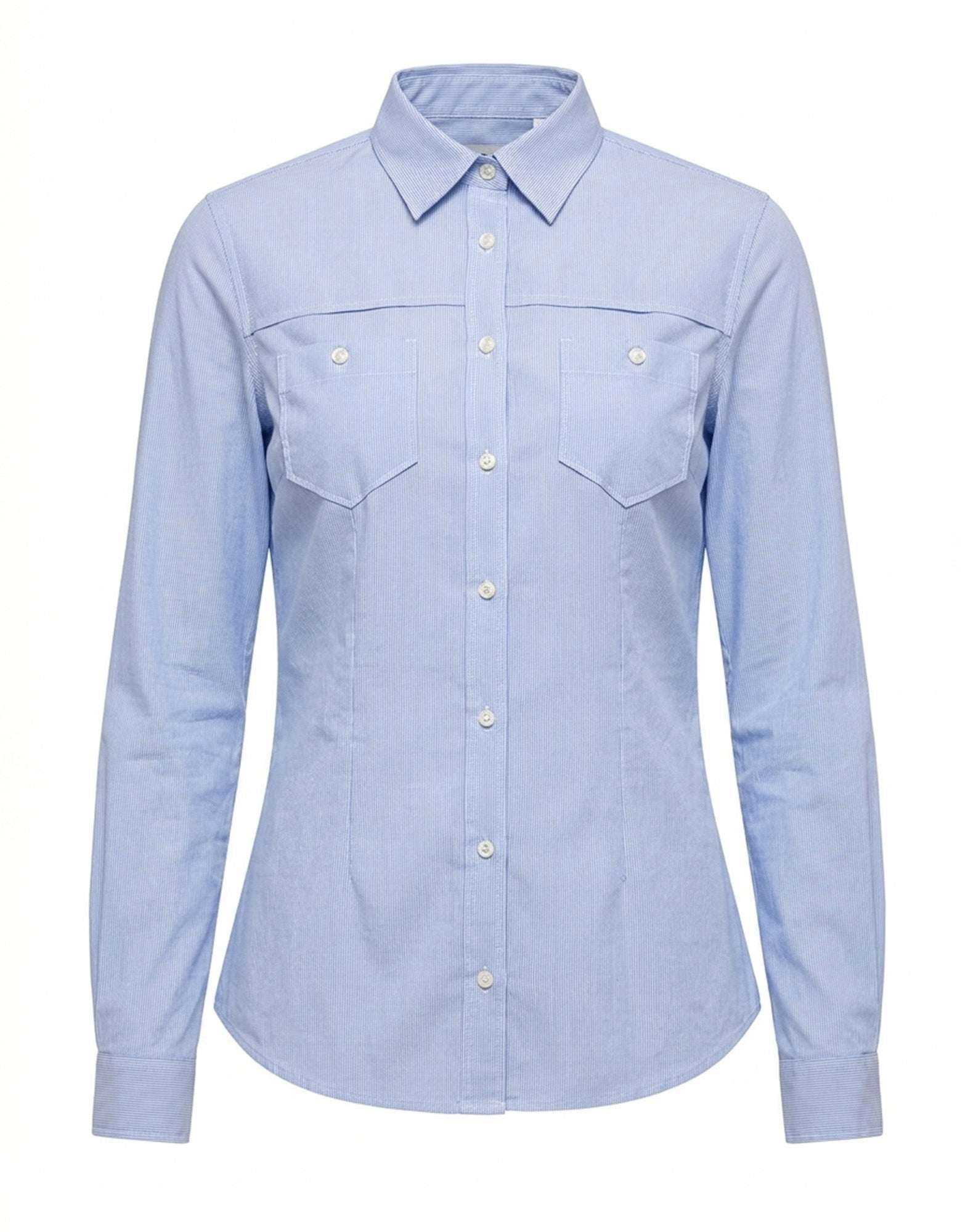 DEPARTMENT FIVE Camicia Slim in Popeline Sky