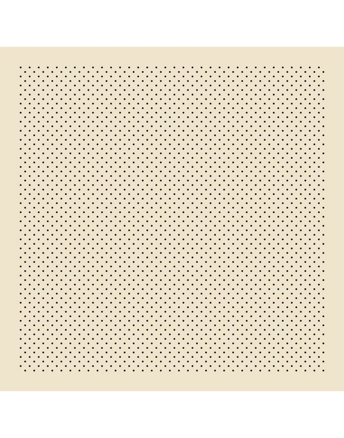 DESTIN Foulard Pino a Pois in Modal e Seta Cream
