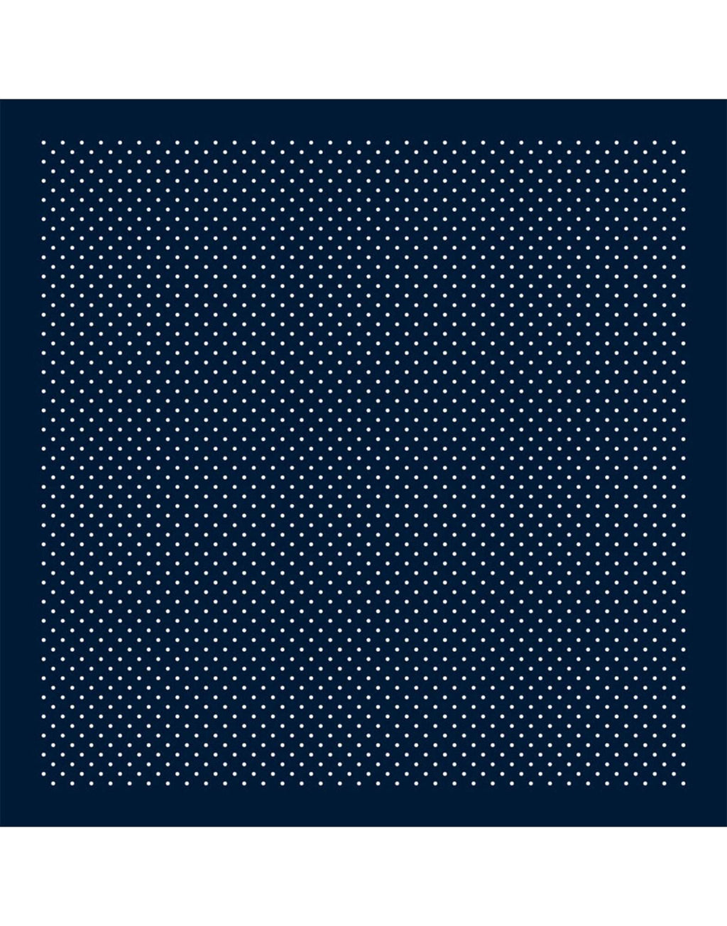 DESTIN Foulard Pino a Pois in Modal e Seta Navy