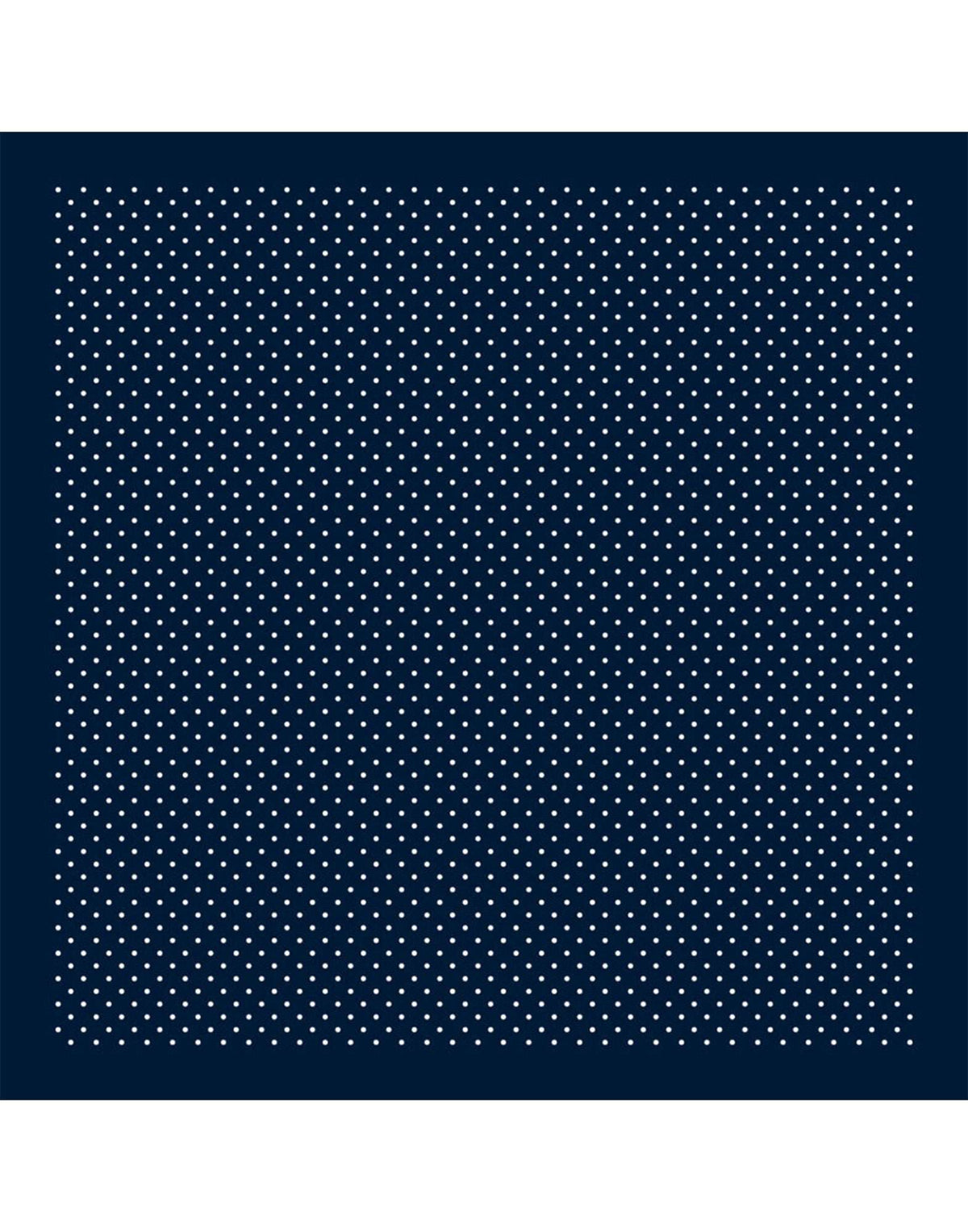 DESTIN Foulard Pino a Pois in Modal e Seta Navy