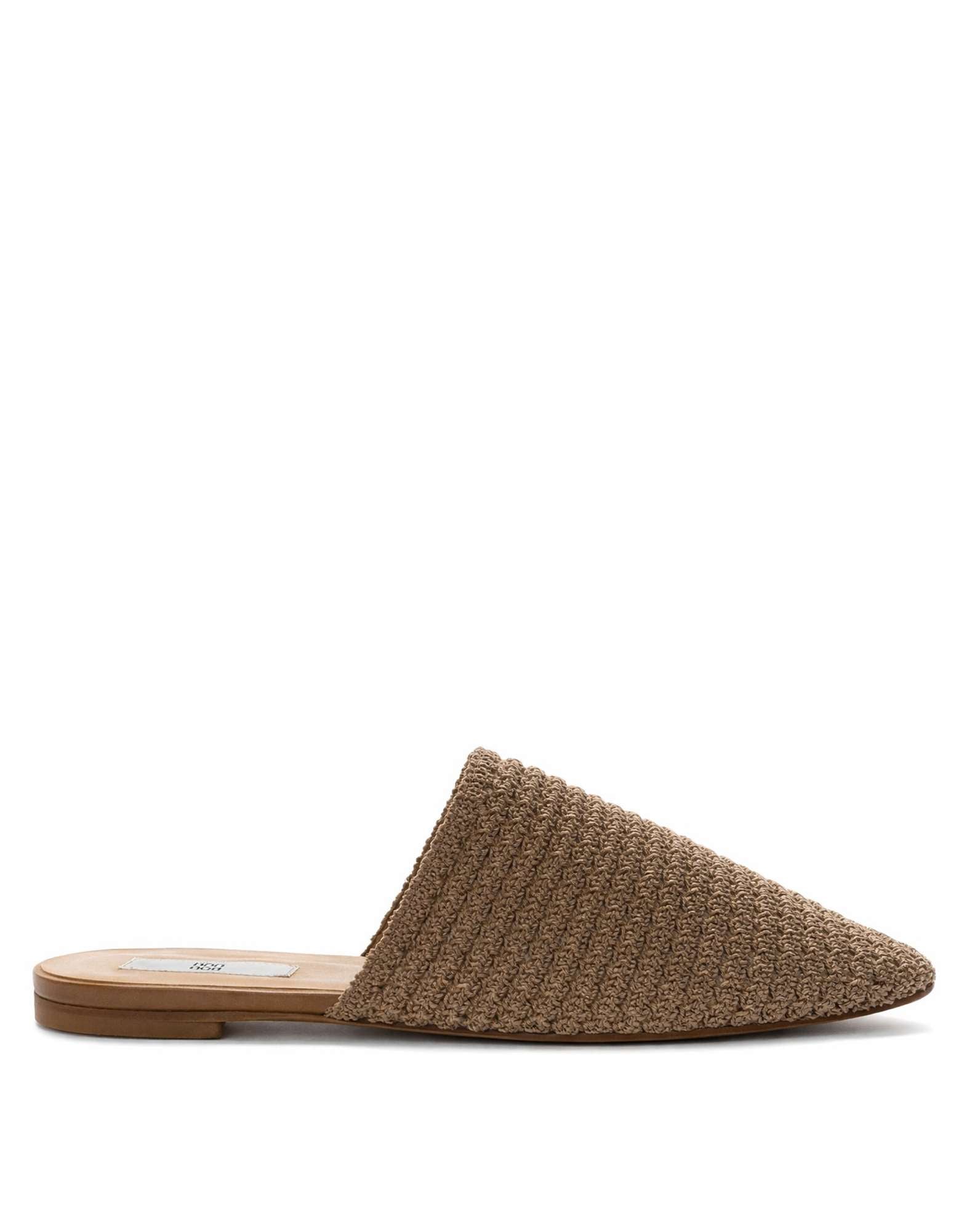 DOUUOD Sabot Crochet Fondo Cuoio