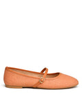 DOUUOD Ballerine Mary Jane in Tessuto Mattone