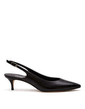 DOUUOD Slingback a Punta in Nappa Nera