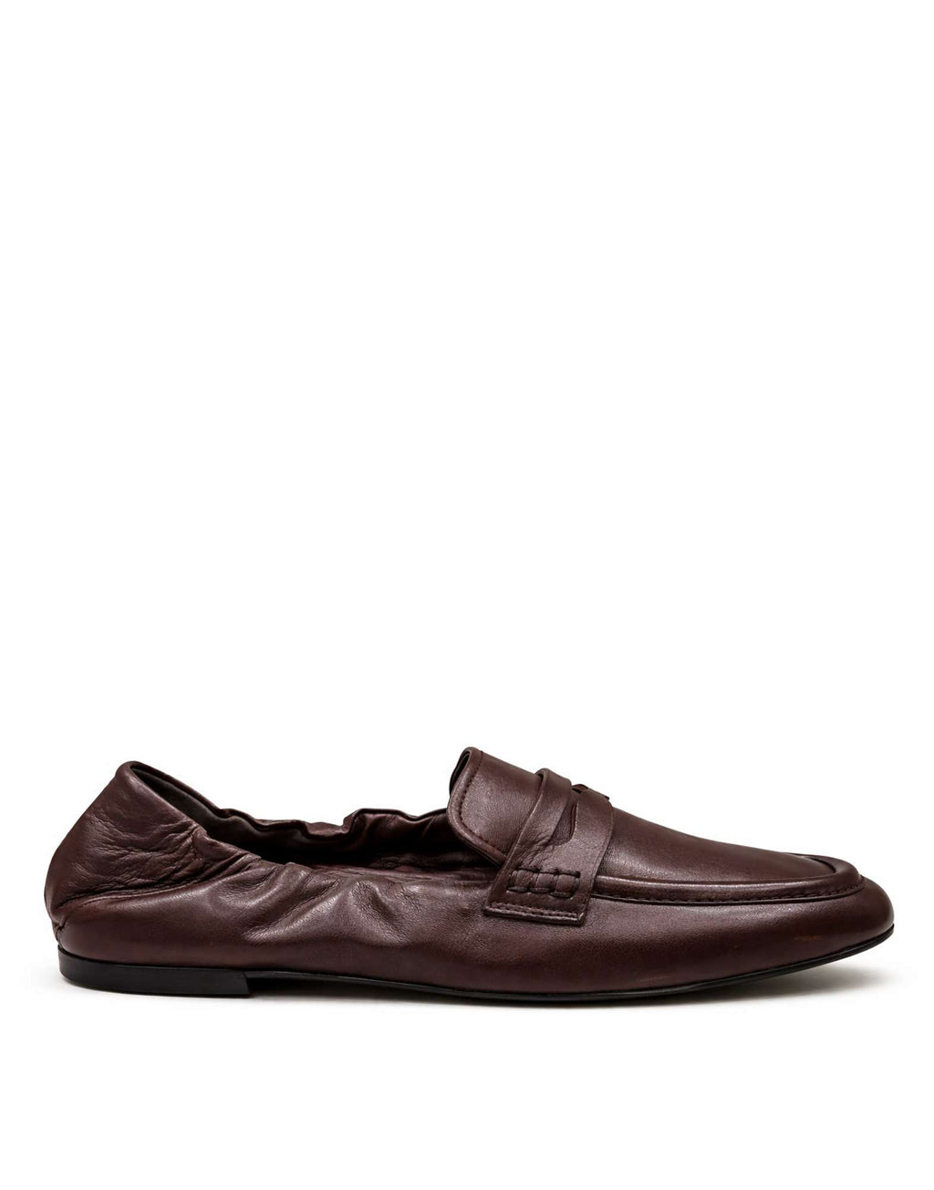 DOUUOD Mocassini in Nappa con Elastico Ebano